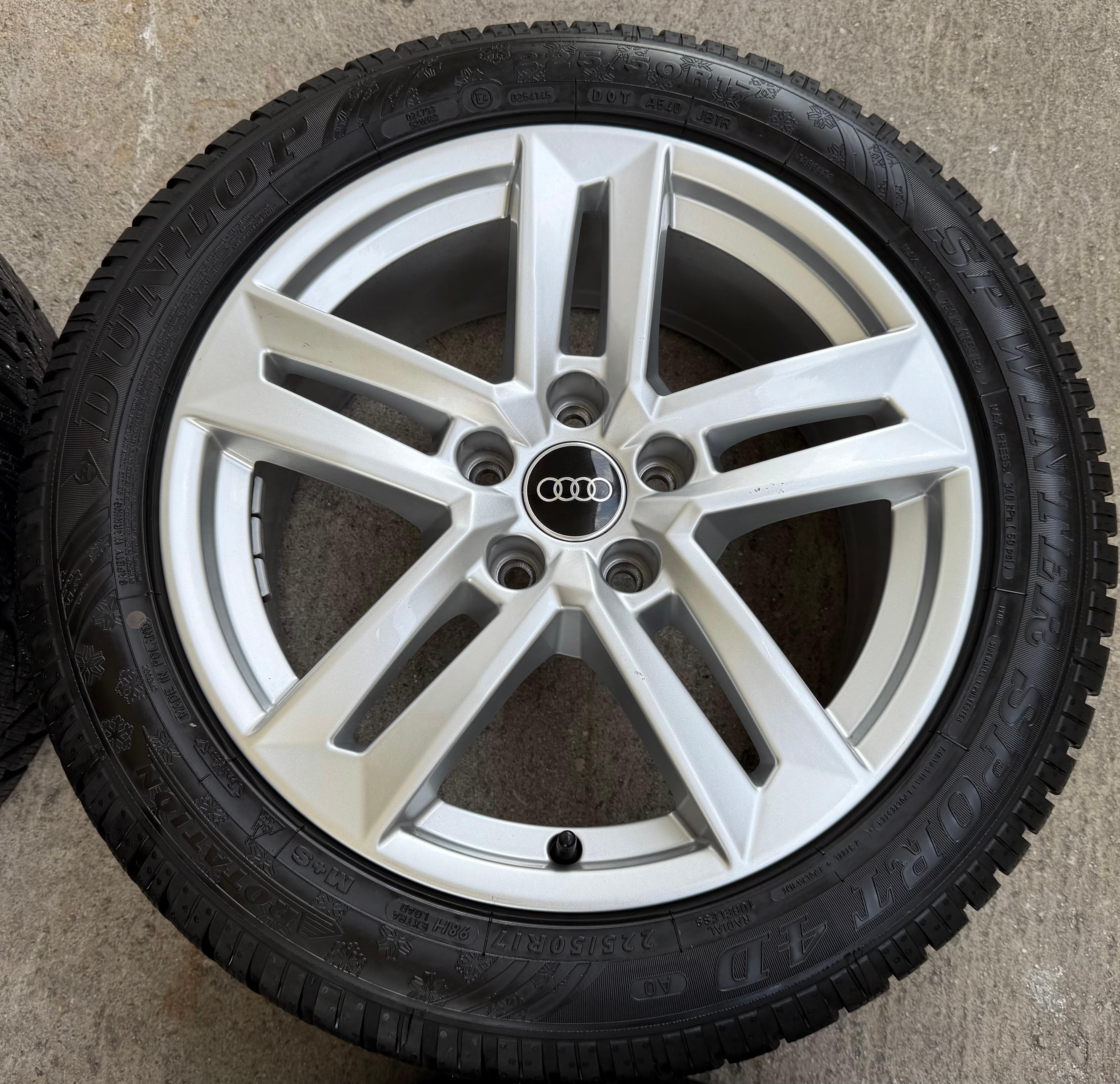 4 Original 17" Alu Winterräder Audi A4 B9 8W 8W0601025P 225/50R17 98H Dunlop