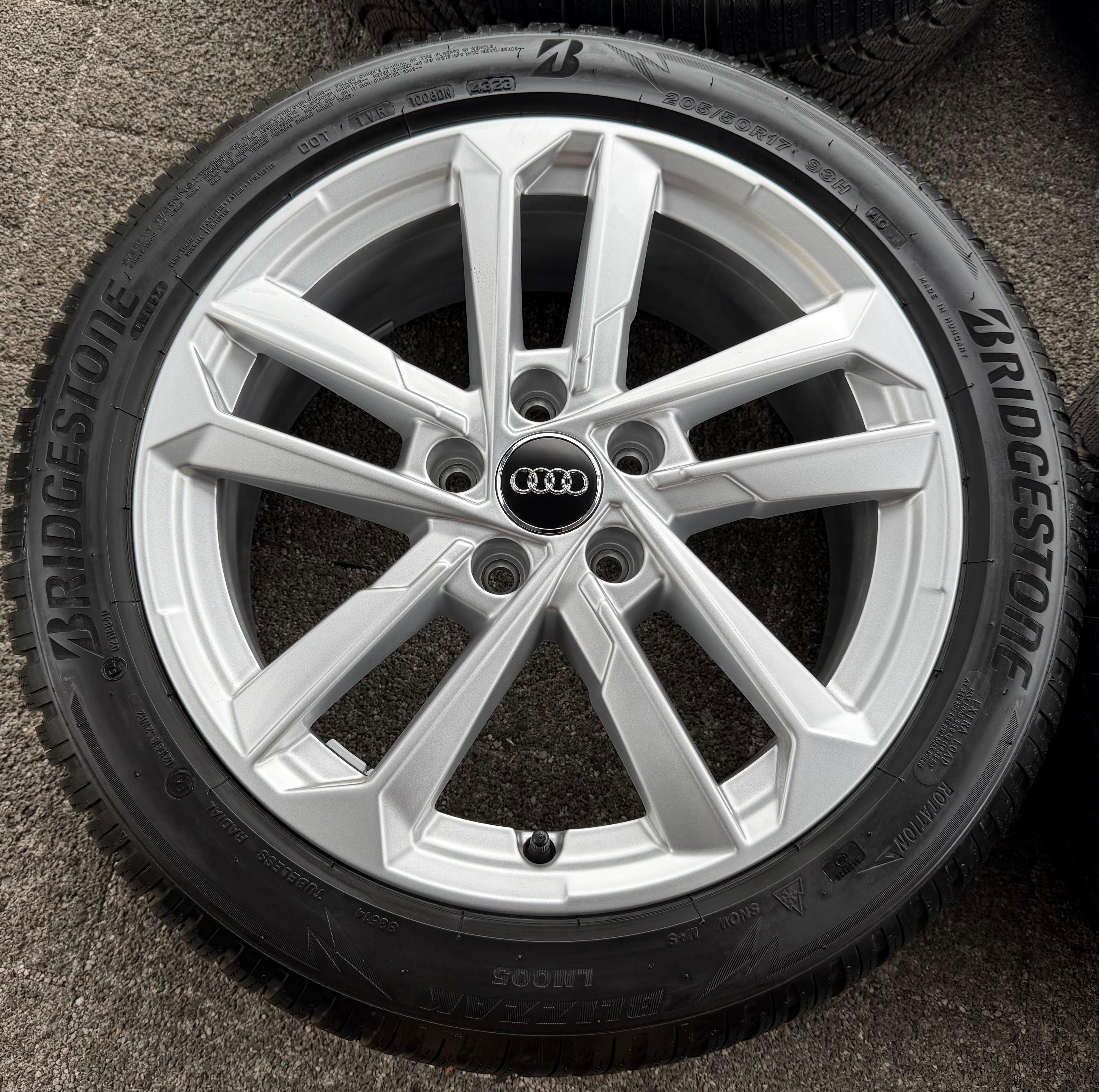4 Original 17" Alu Winterräder Audi A3 S3 8Y 8Y0601025L 205/50R17 93H Bridgestone 2023