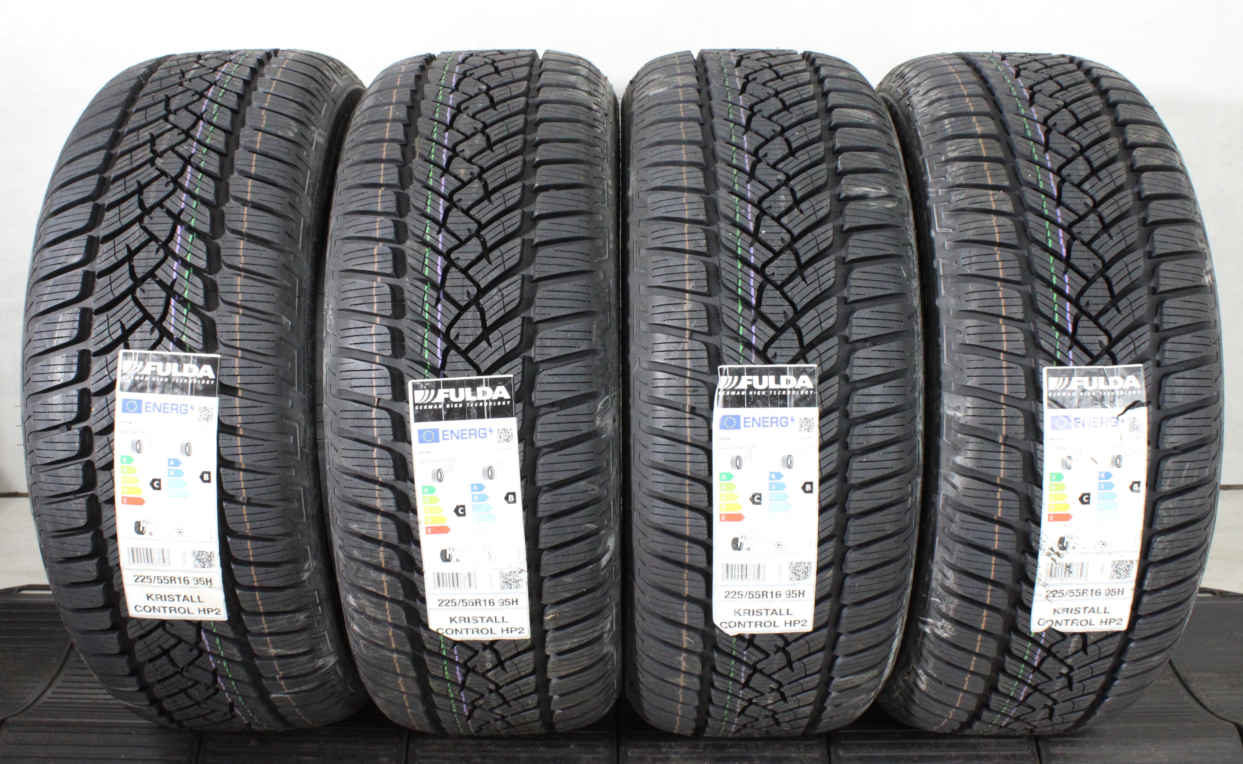 4 x 225/55R16 95H Winterreifen Fulda Kristall Control HP2 2024 NEU