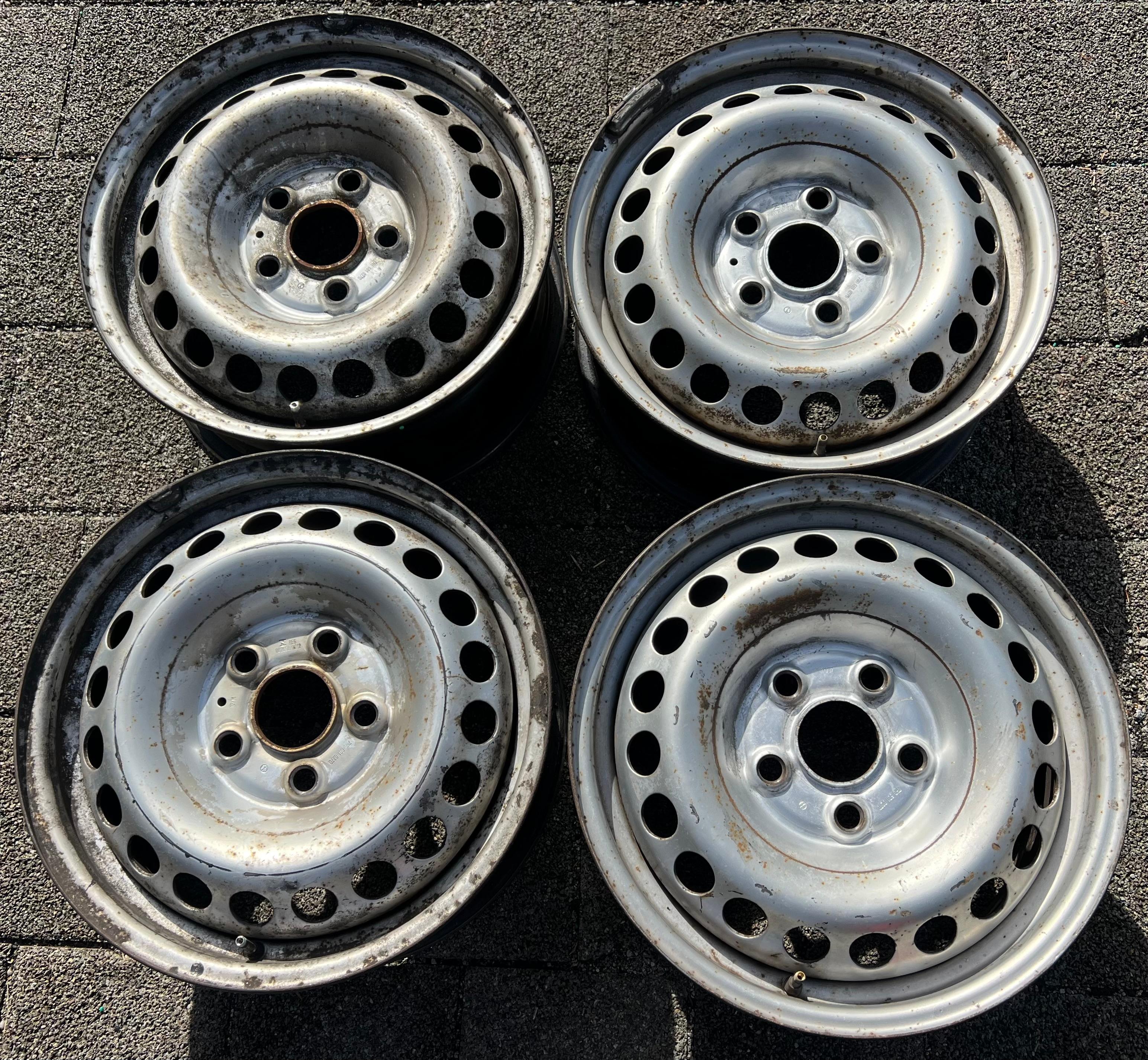 4 FELGEN 16" STAHLFELGEN VW BUS T5 T6 6,5x16 ET51 5x120 5x120 FREIHAUS