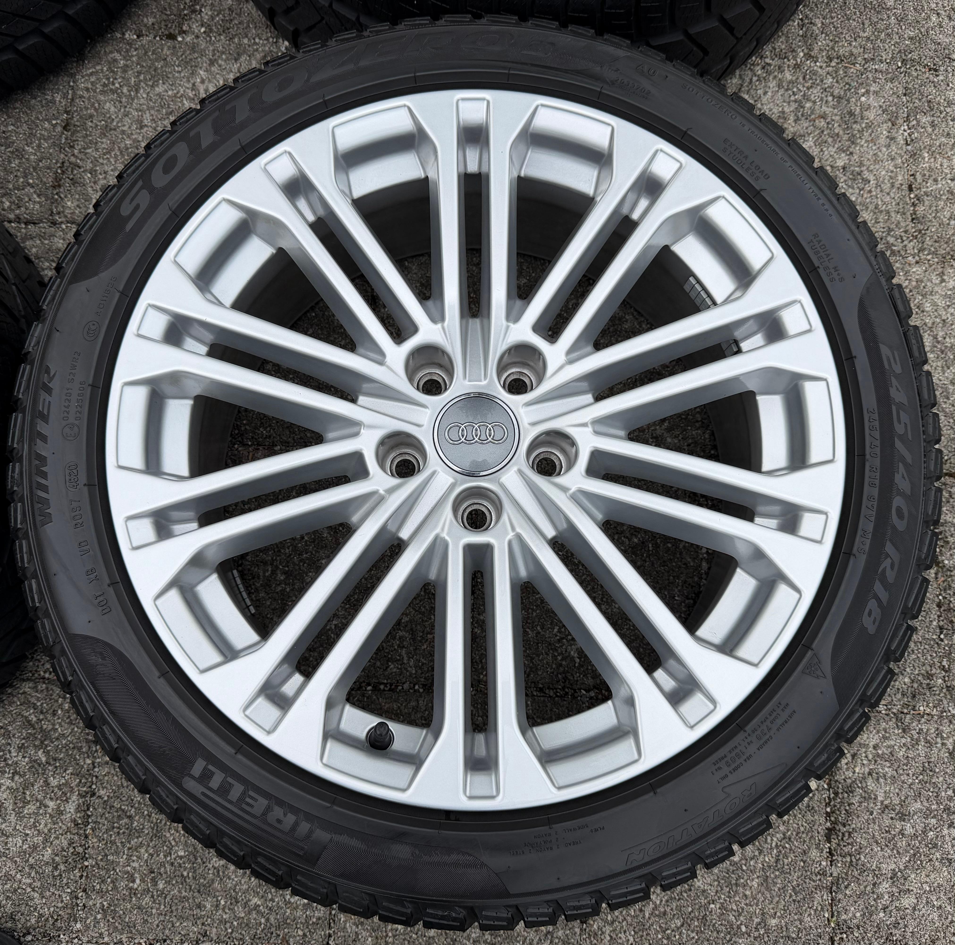 4 Original 18" Alu Winterräder Audi A5 8W F5 245/40R18 97V 8W0601025EE Pirelli