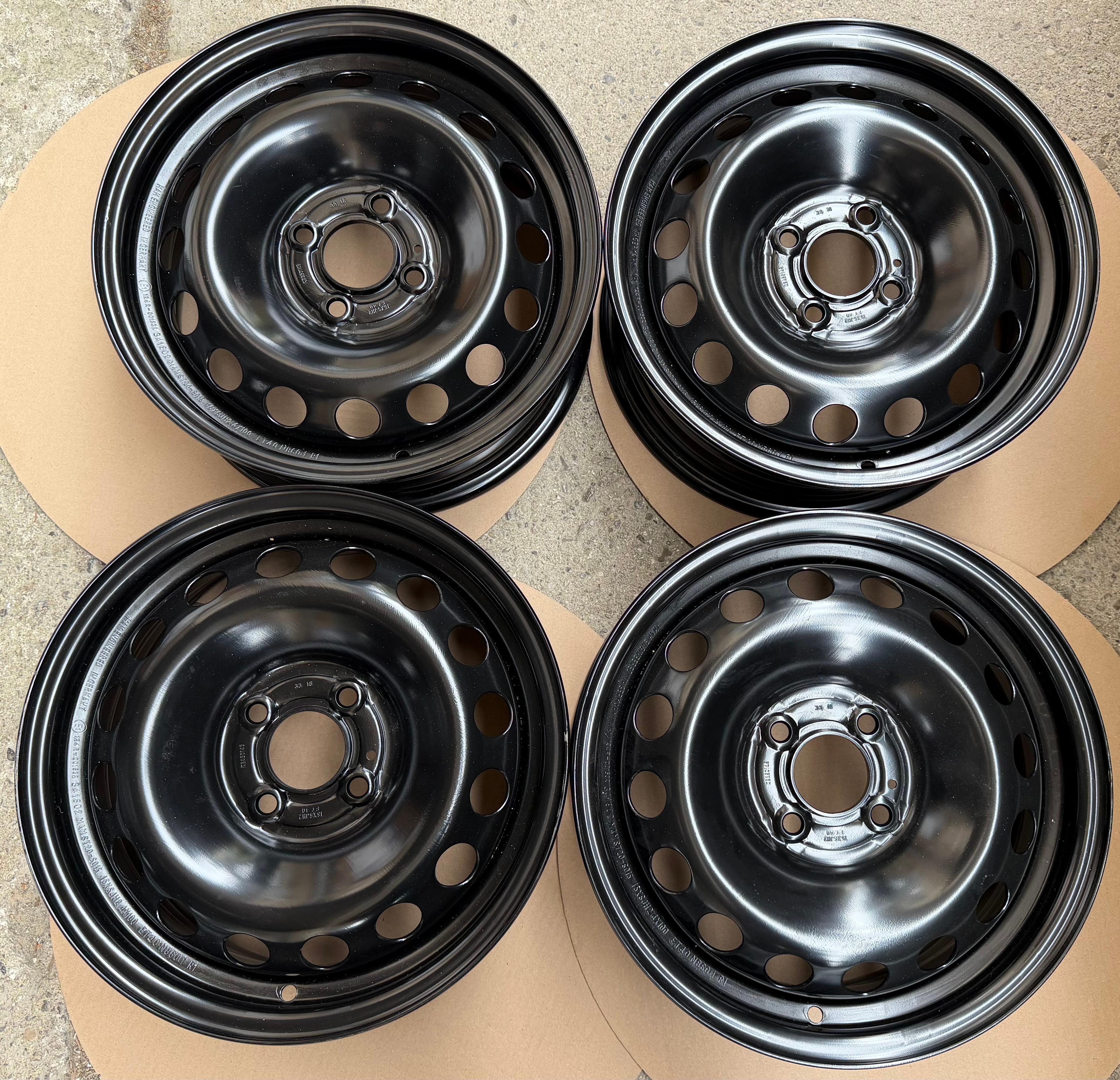 4 jantes en acier 15 pouces pour Dacia Lodgy, Logan et Sandero - 6x15, déport 40, entraxe 100 mm - neuves, livraison gratuite