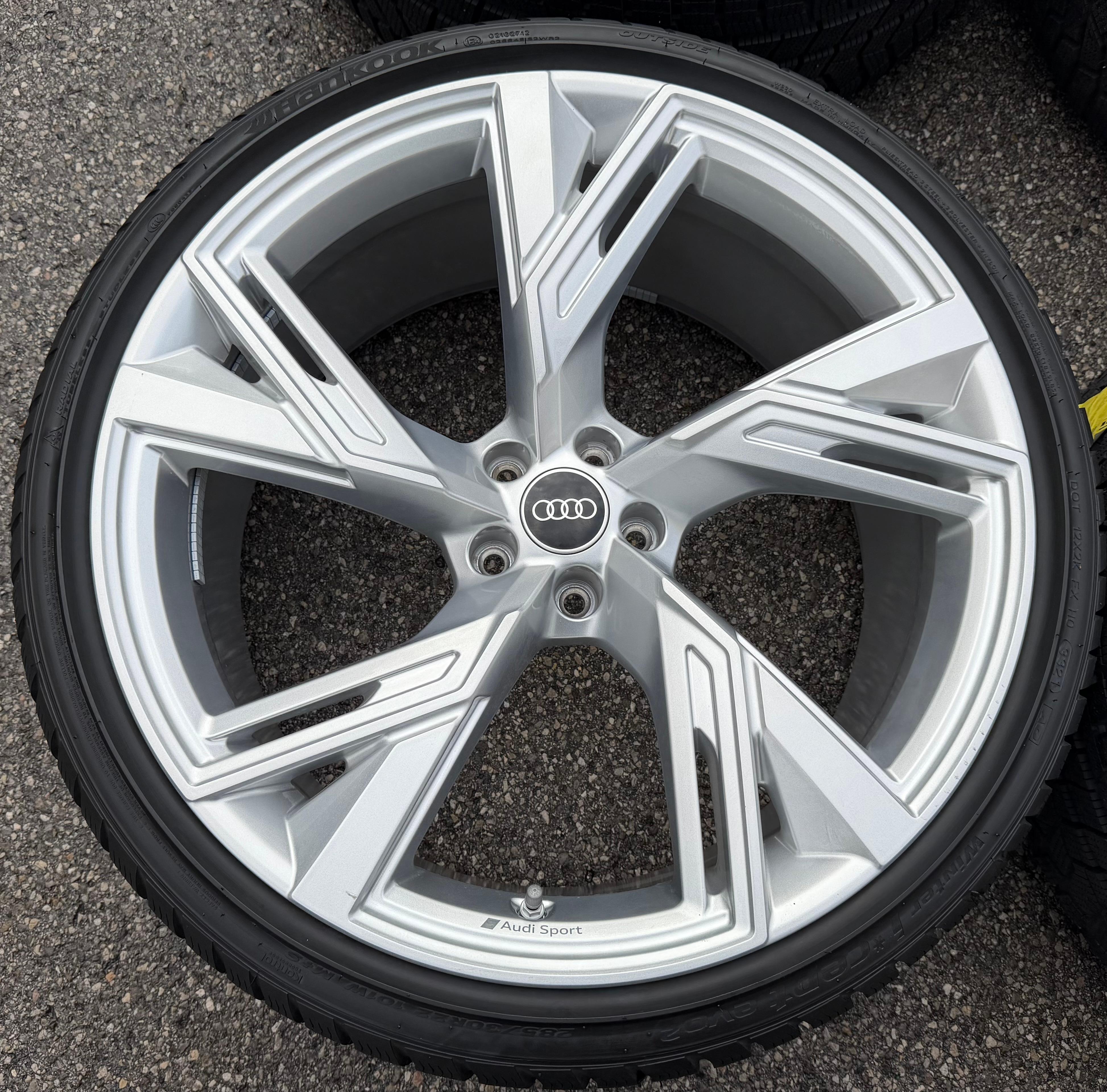 4 ruedas de invierno de aluminio originales de 22" para Audi RS6 4K RS7 4K0601025R 285/30R22 101W HANKOOK