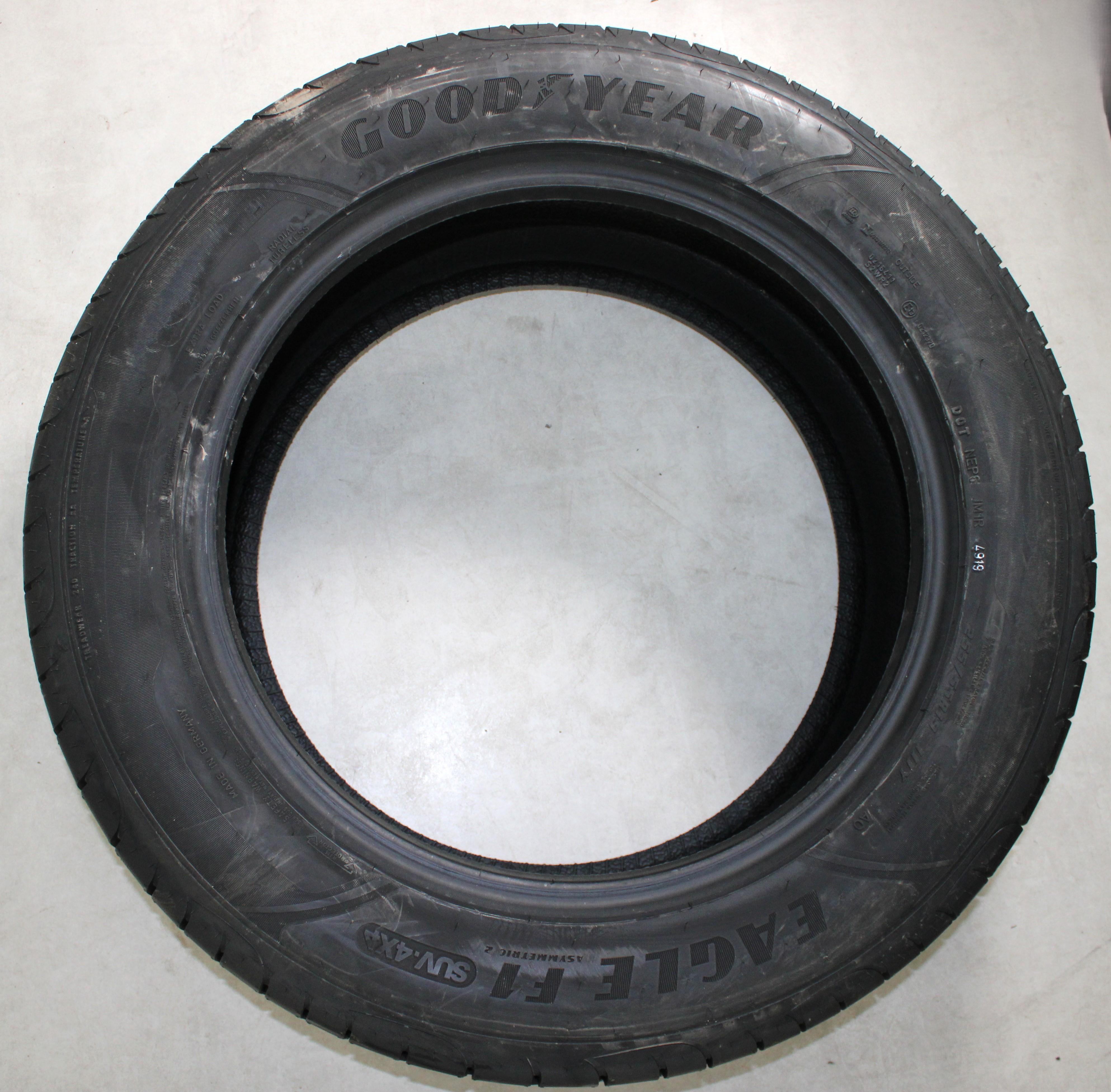 2 x 255/55R19 111Y Sommerreifen Goodyear Eagle F1 Asymmetric 2 SUV 4x4 AO Volles Profil 2019