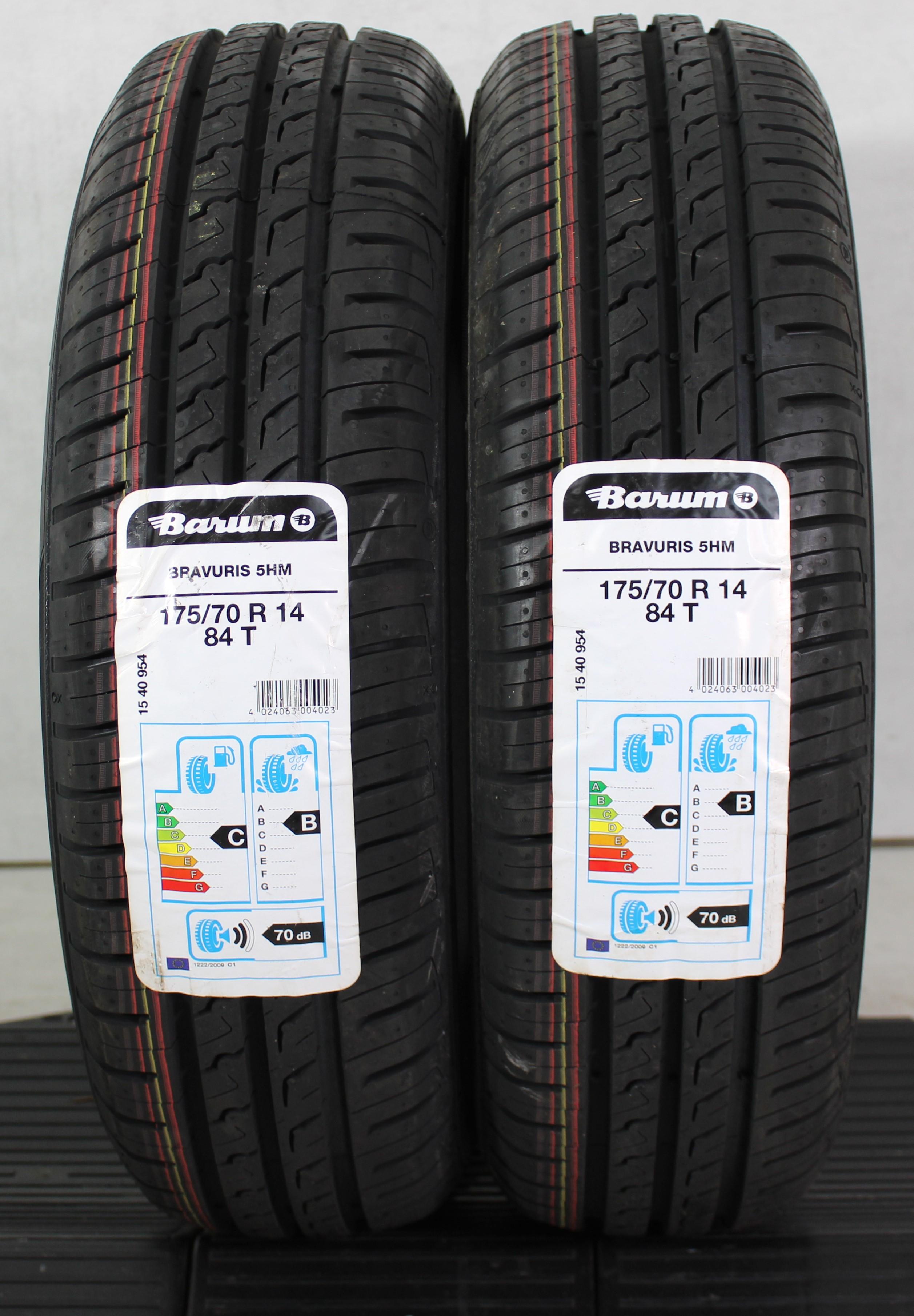 2 x 175/70R14 84T neumáticos de verano Barum Bravuris 5HM 2021 NUEVO Entrega gratuita