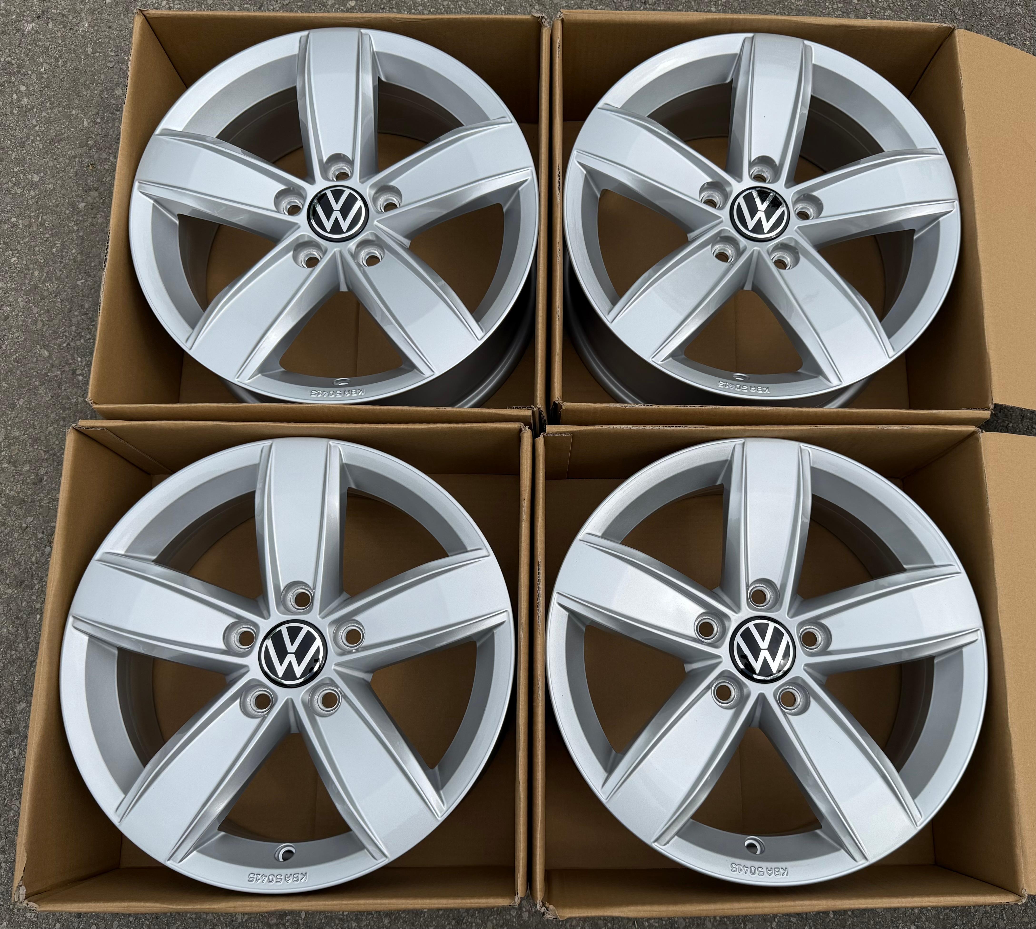 4 ORIGINAL 16" ALUFELGEN VW GOLF VII 7 6x16 ET48 CORVARA 5G0071496A NEU