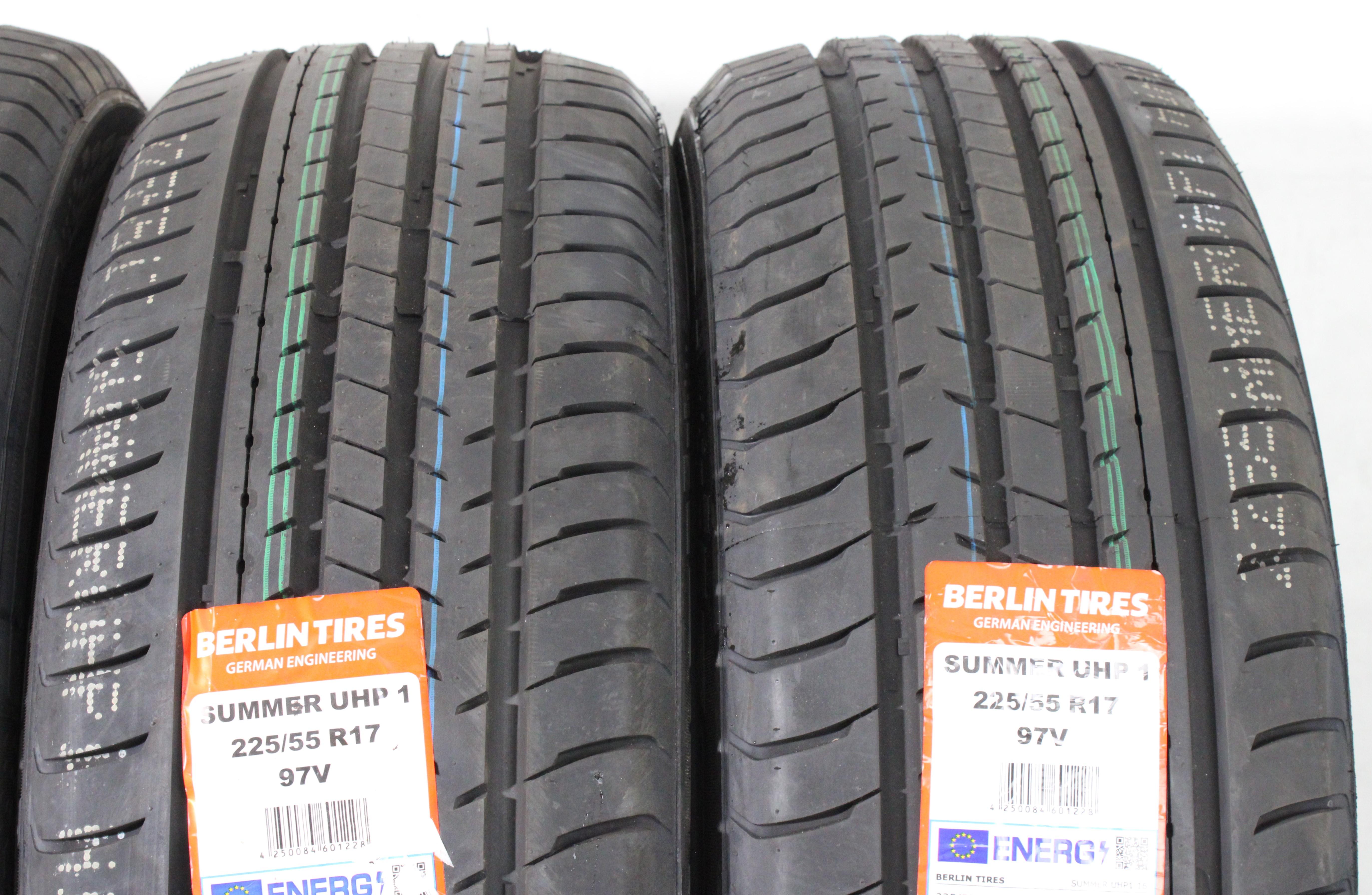 4 neumáticos de verano 225/55R17 97V «Berlin Tires Summer UHP1» 2025