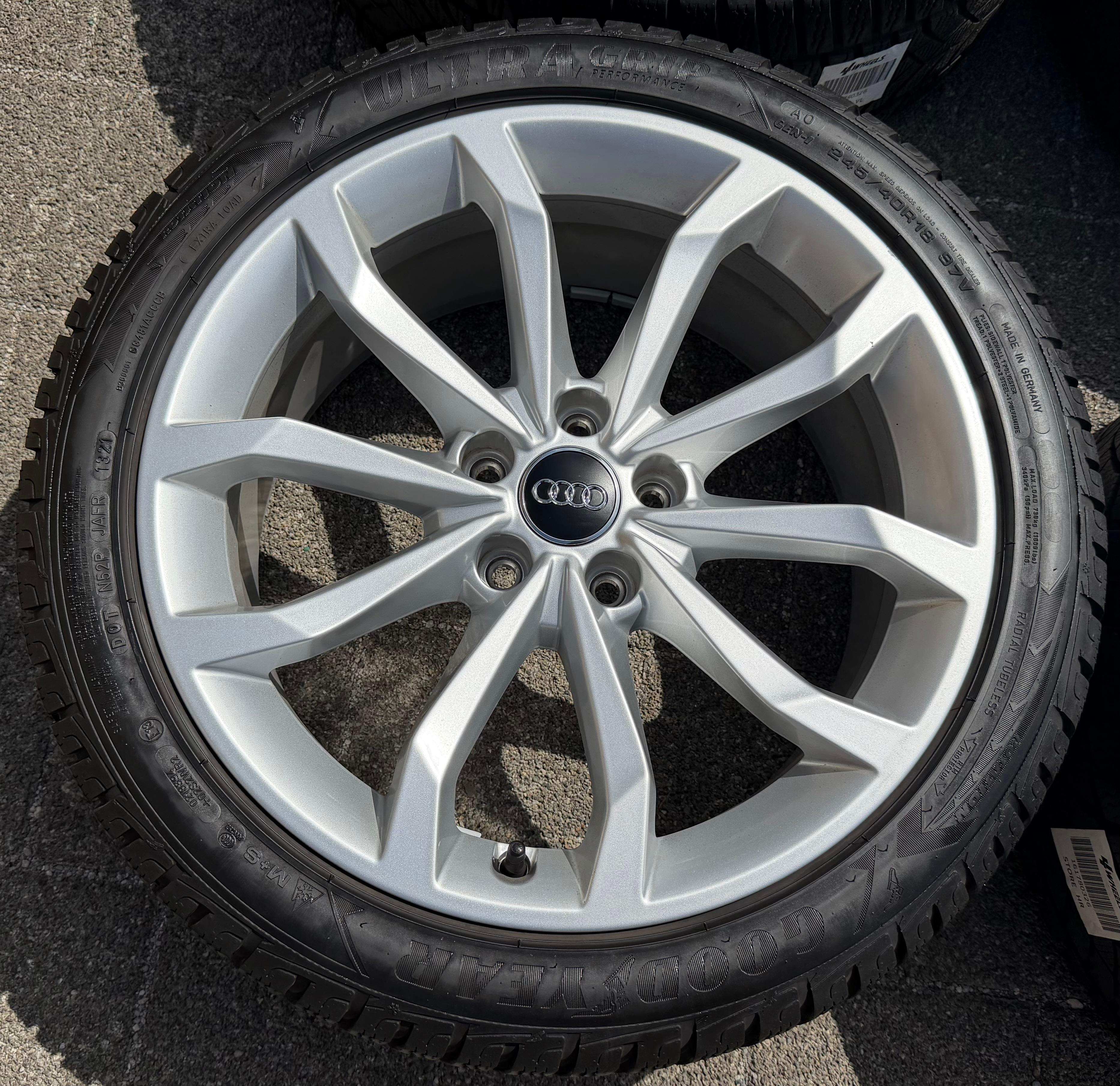 4 Original 18" Alu Winterräder Audi A4 S4 8W B9 8W0601025H 245/40R18 97V Goodyear