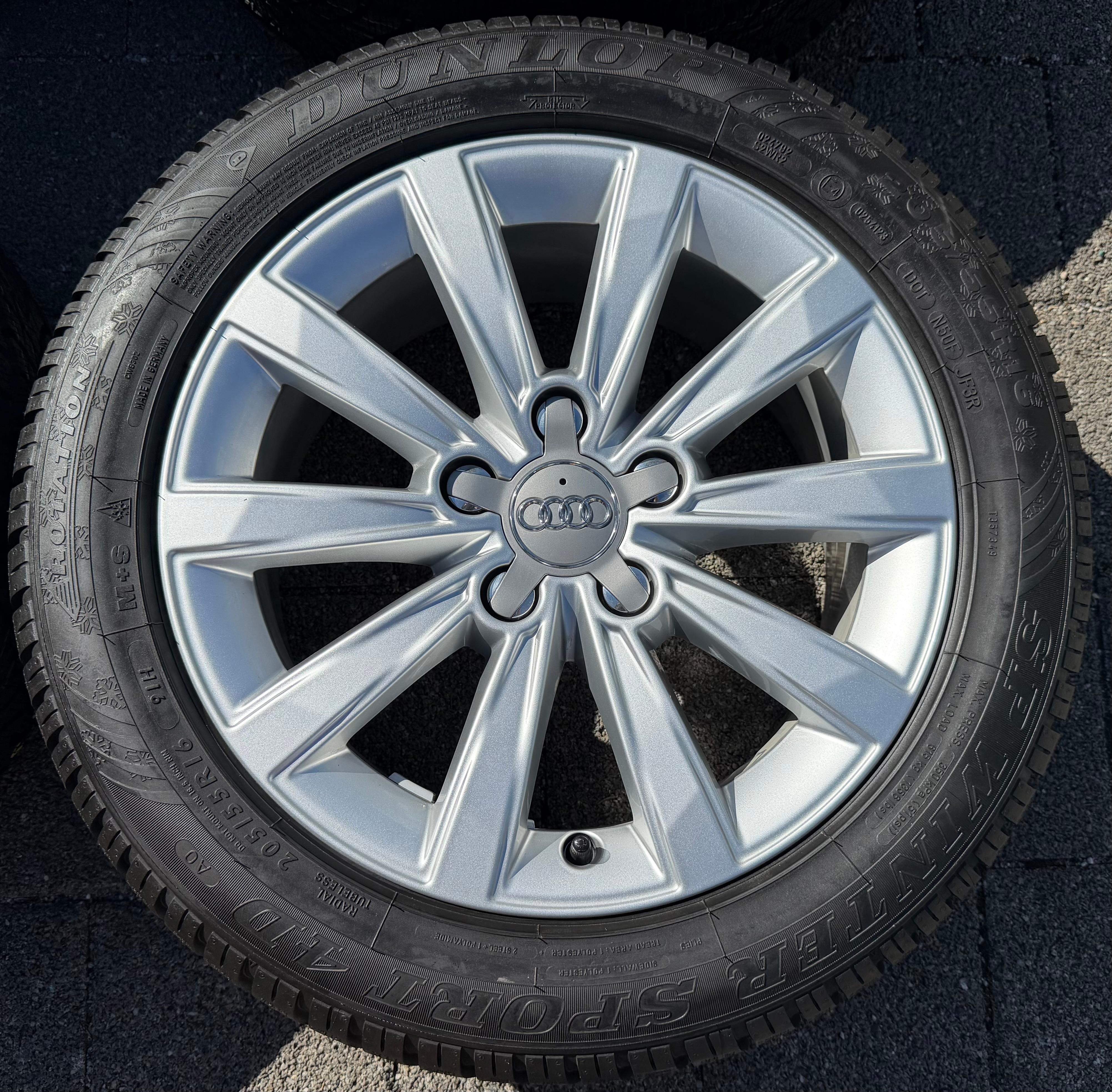 4 Original 16" Alu Winterräder Audi A3 8V 8V0601025CR 205/55R16 91H Dunlop