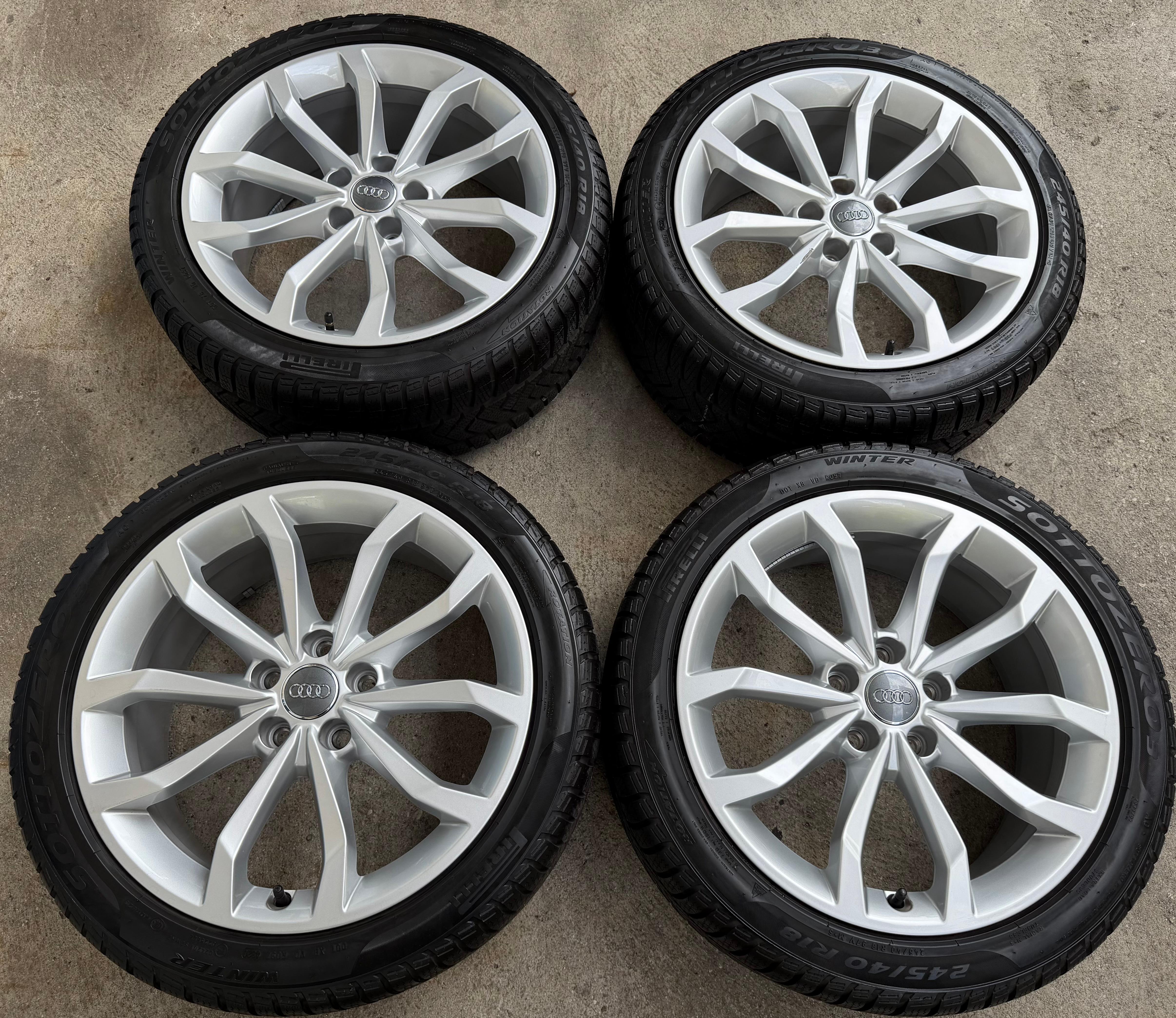 4 Original 18" Alu Winterräder Audi A4 S4 8W B9 8W0601025H 245/40R18 97V 2022
