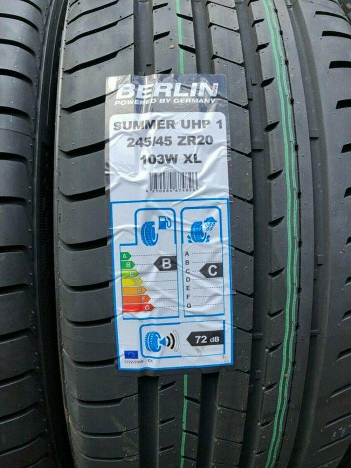 4 X 245/45R20 103W BERLIN TIRE SUMMER UHP1 SOMMERREIFEN NEU