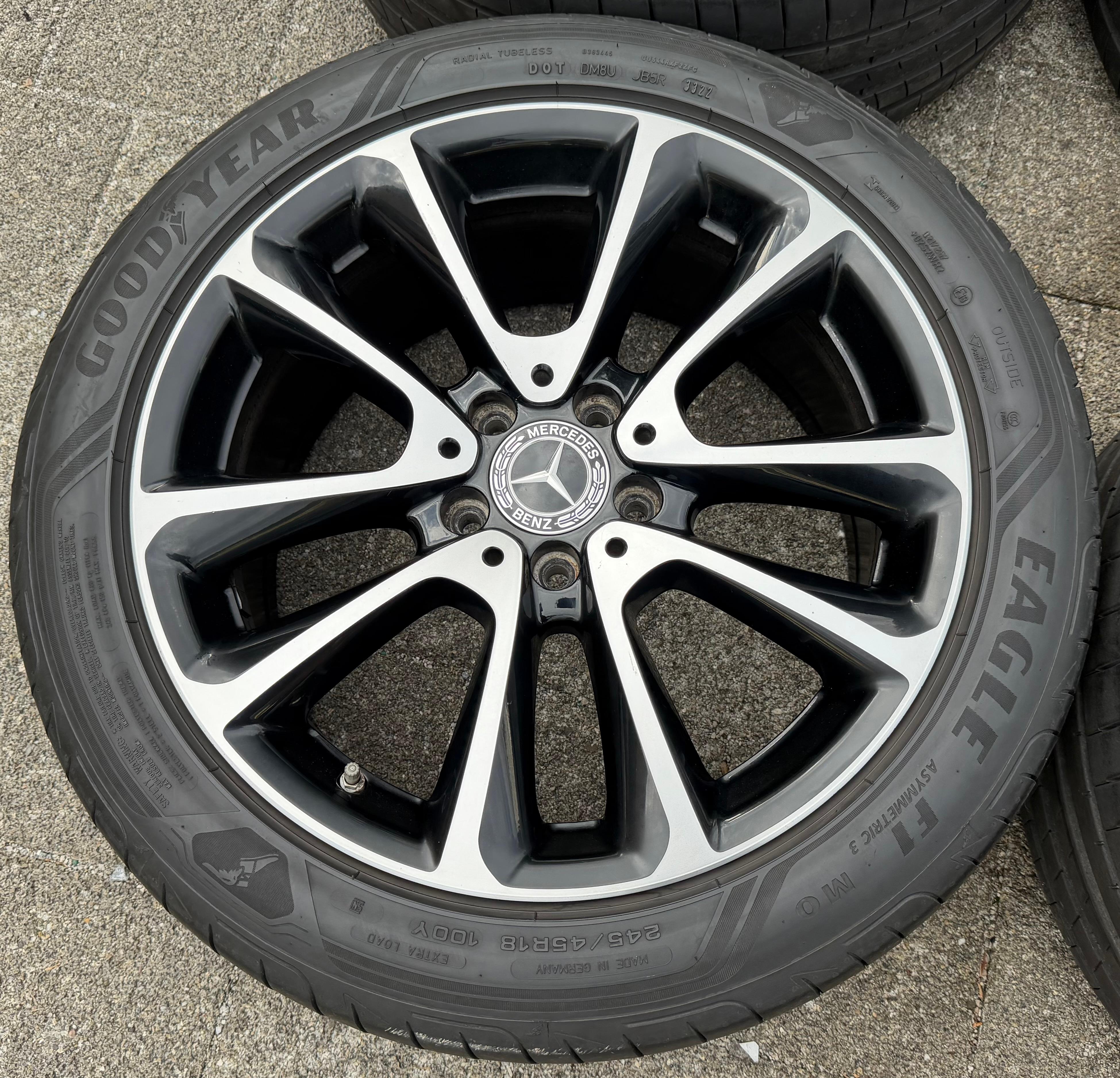 4 ORIGINAL 18" ALUFELGEN MERCEDES E-KLASSE W213 A2134011600 8x18 ET43 FREIHAUS