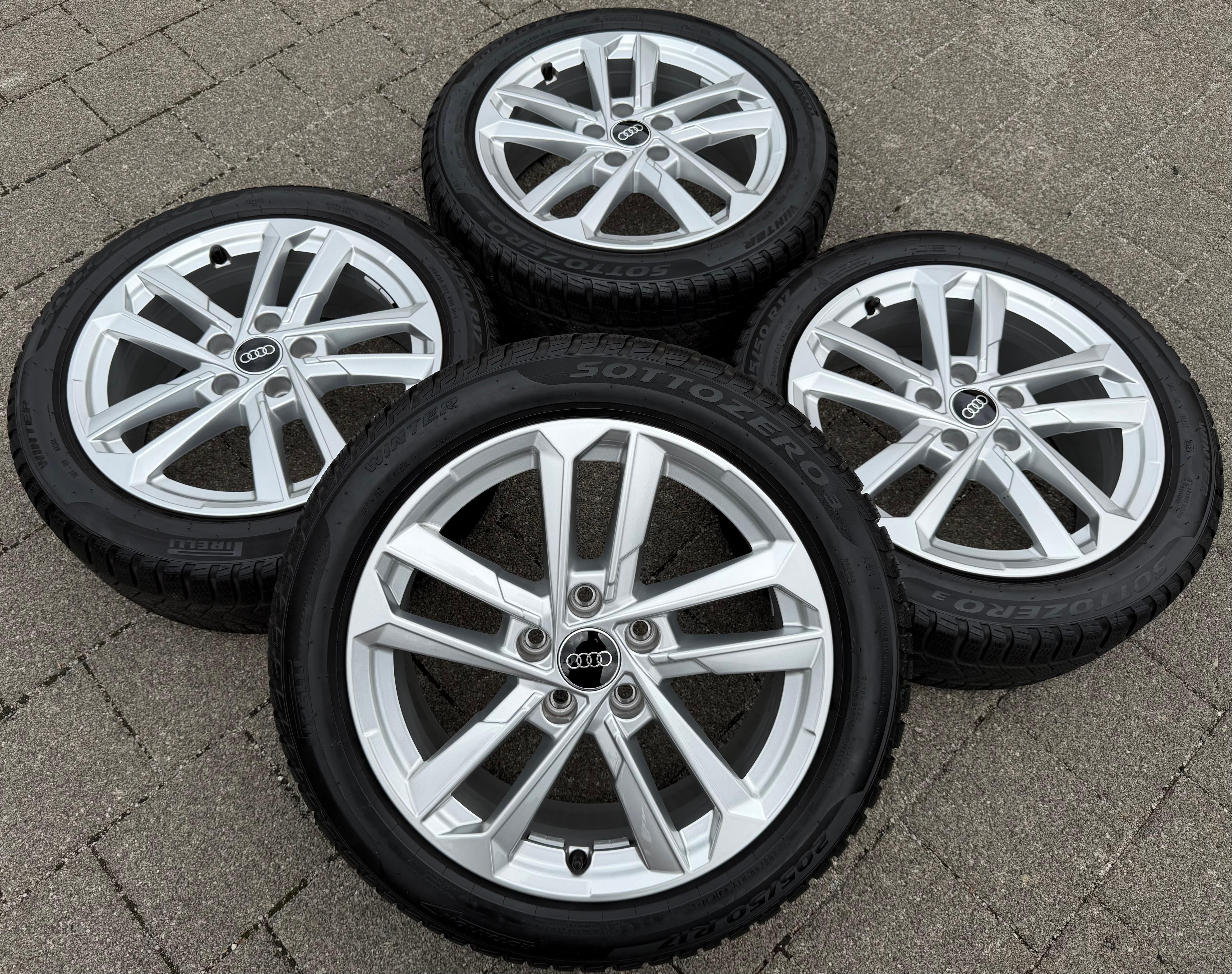 4 Original 17" Alu Winterräder Audi A3 S3 8Y 8Y0601025L 205/50R17 93H Pirelli