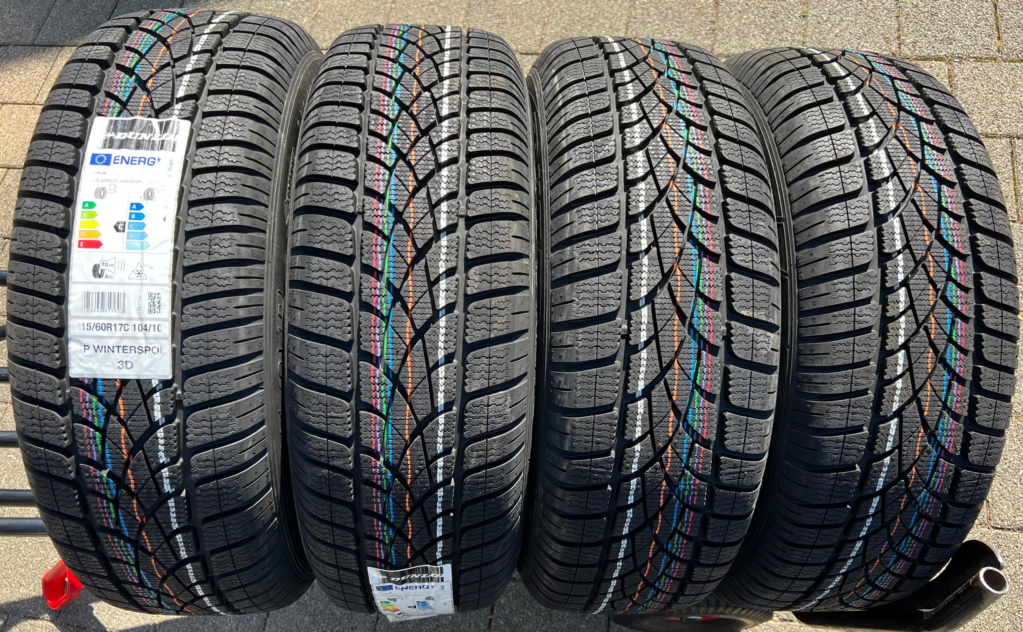 4 x 215/60R17C 104/102H Pneus hiver Dunlop Winter Sport 3D 2024 NEUF FREEHAUS