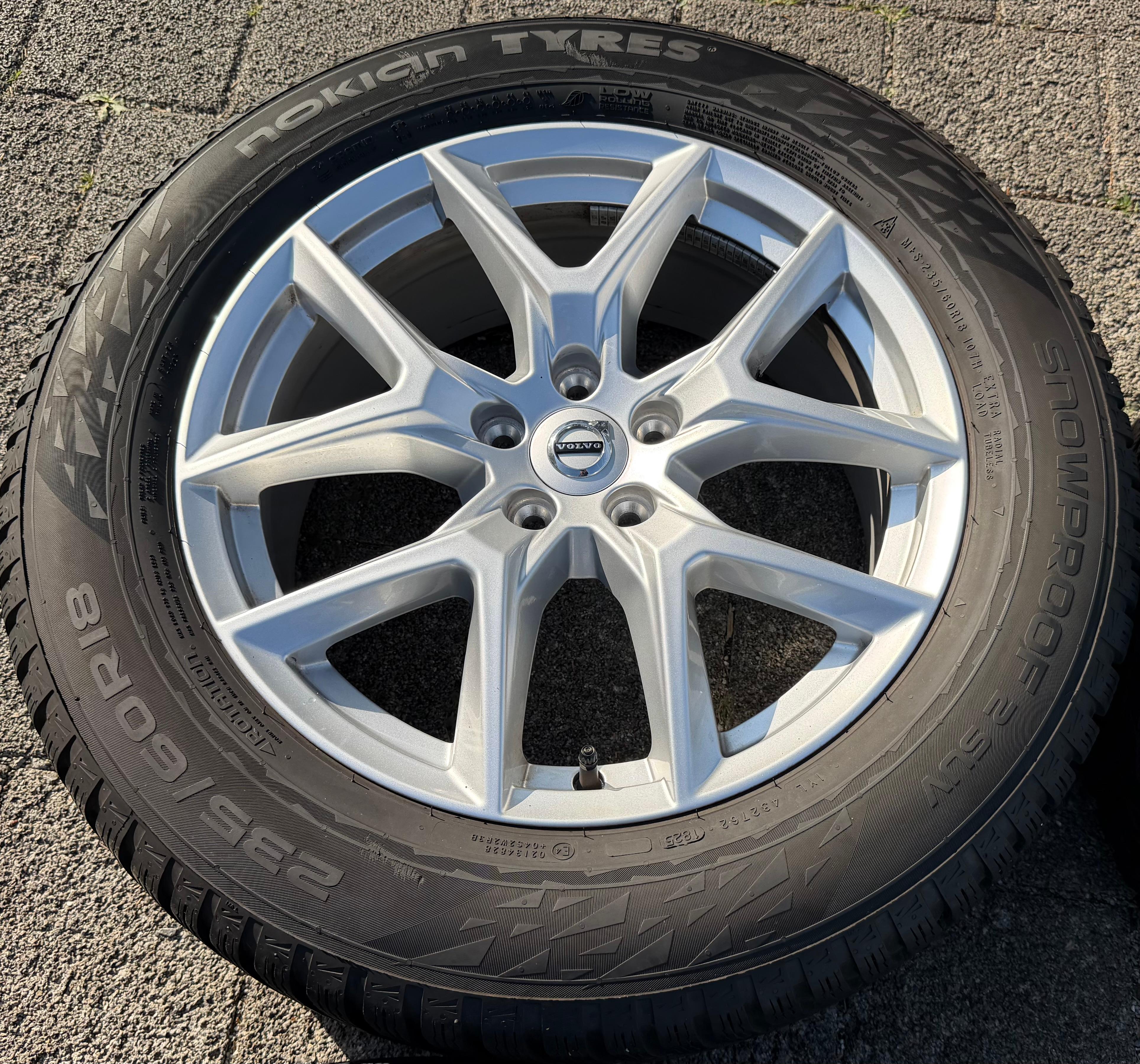 4 Original 18" Alu Winterräder Volvo XC60 II 31423851 235/60R18 107H NOKIAN 2025