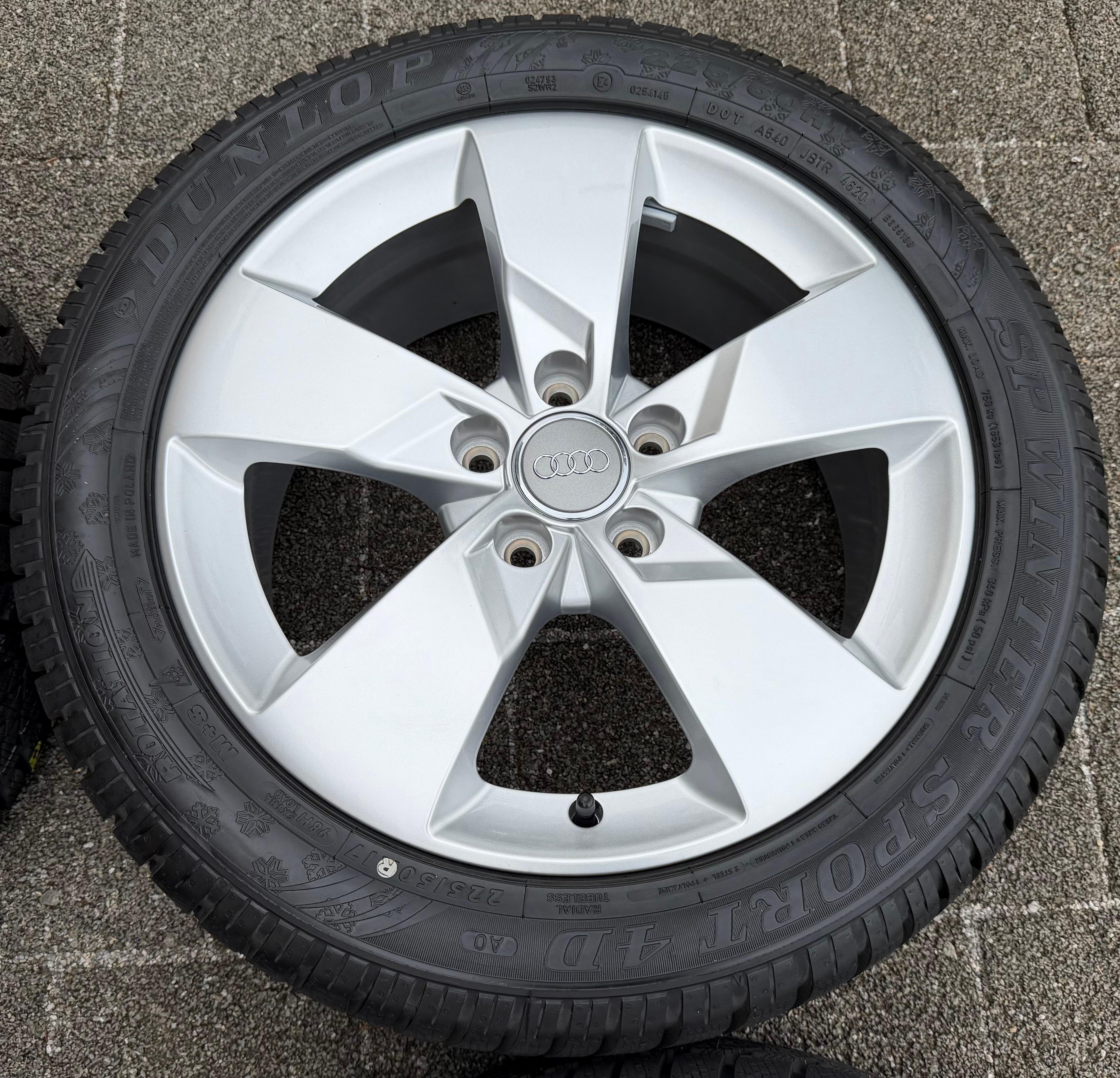 4 Orignal 17" Alu Winterräder Audi TT 8S 225/50R17 94H Dunlop 8S0601025J