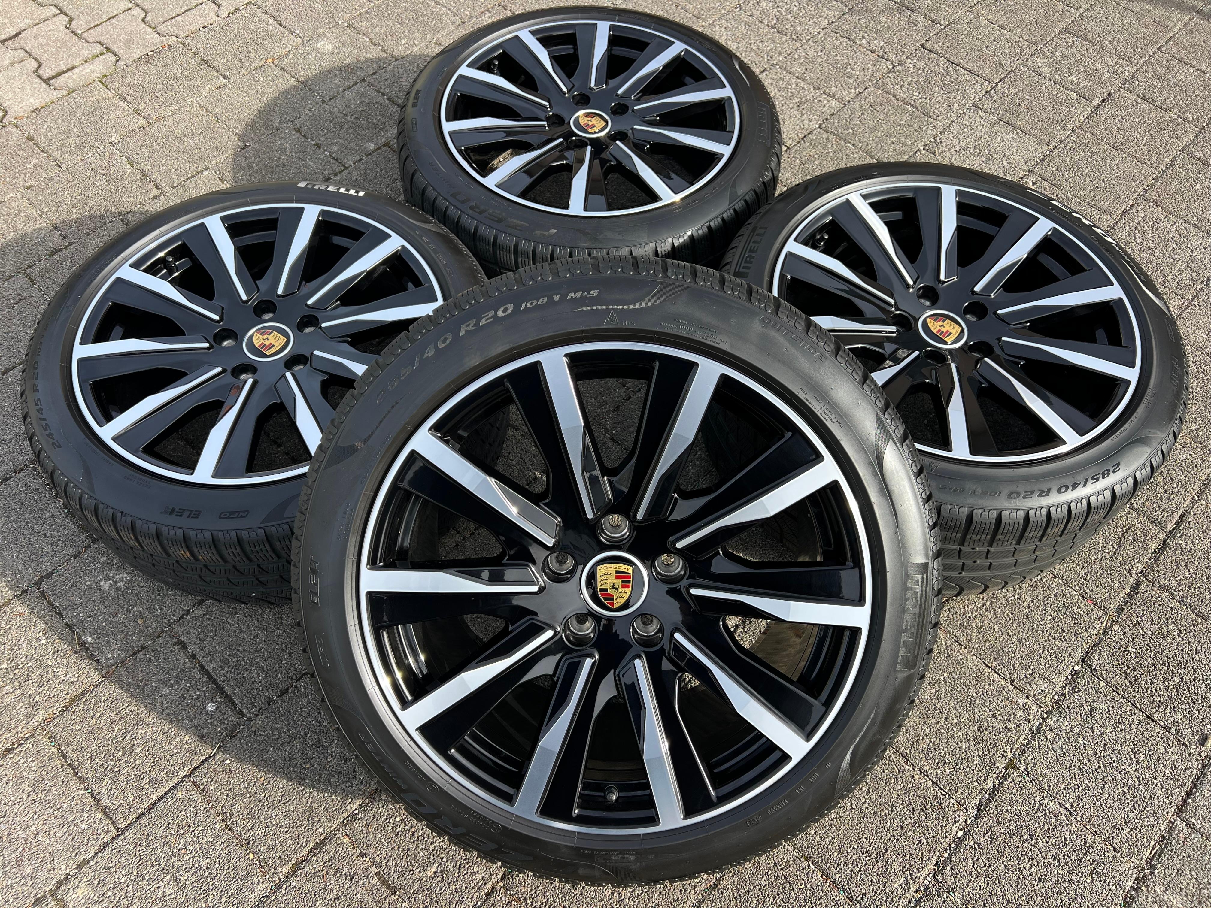 4 ORIGINAL 20" ALU WINTERRÄDER PORSCHE TAYCAN TEQUIPMENT RDKS FREIHAUS