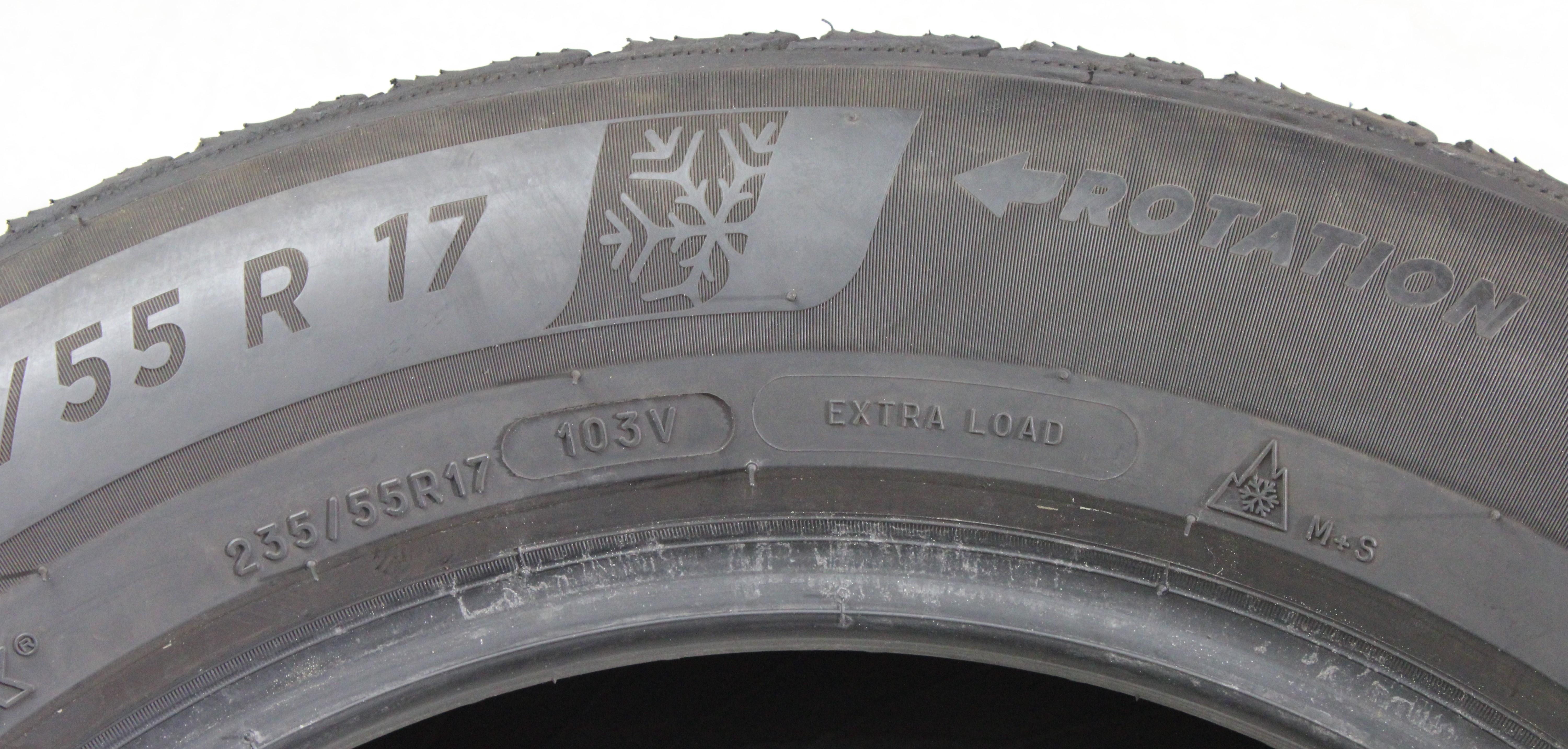 2 x 235/55R17 103V neumáticos de invierno Michelin Pilot Alpin 5 5-5,5 mm 2024 XL