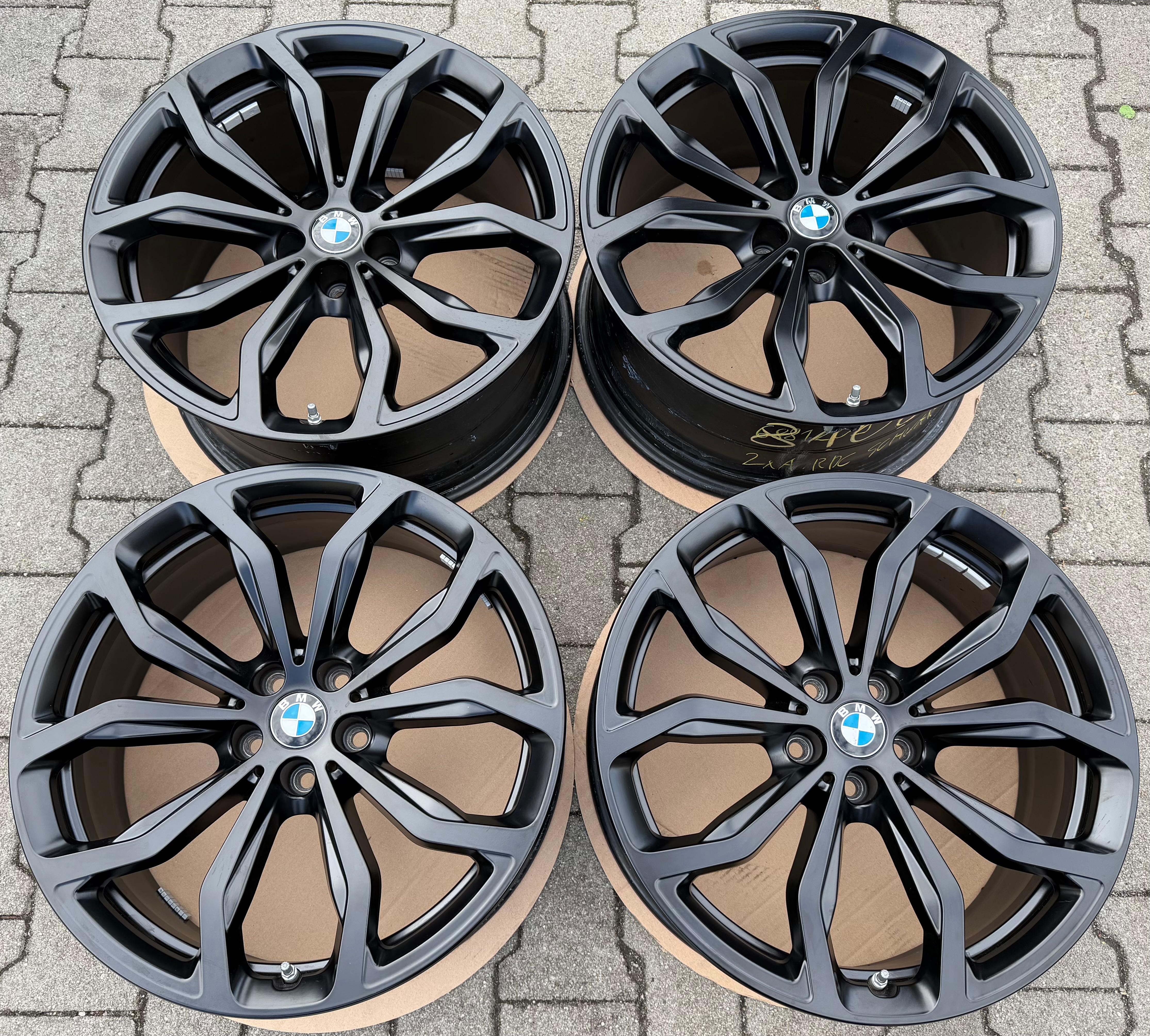 4 jantes en alliage d'origine de 20 pouces pour BMW X3 G01 et X4 G02 (réf. 6881208, 6881209) - STYLING 695 avec système de surveillance de la pression des pneus (TPMS)