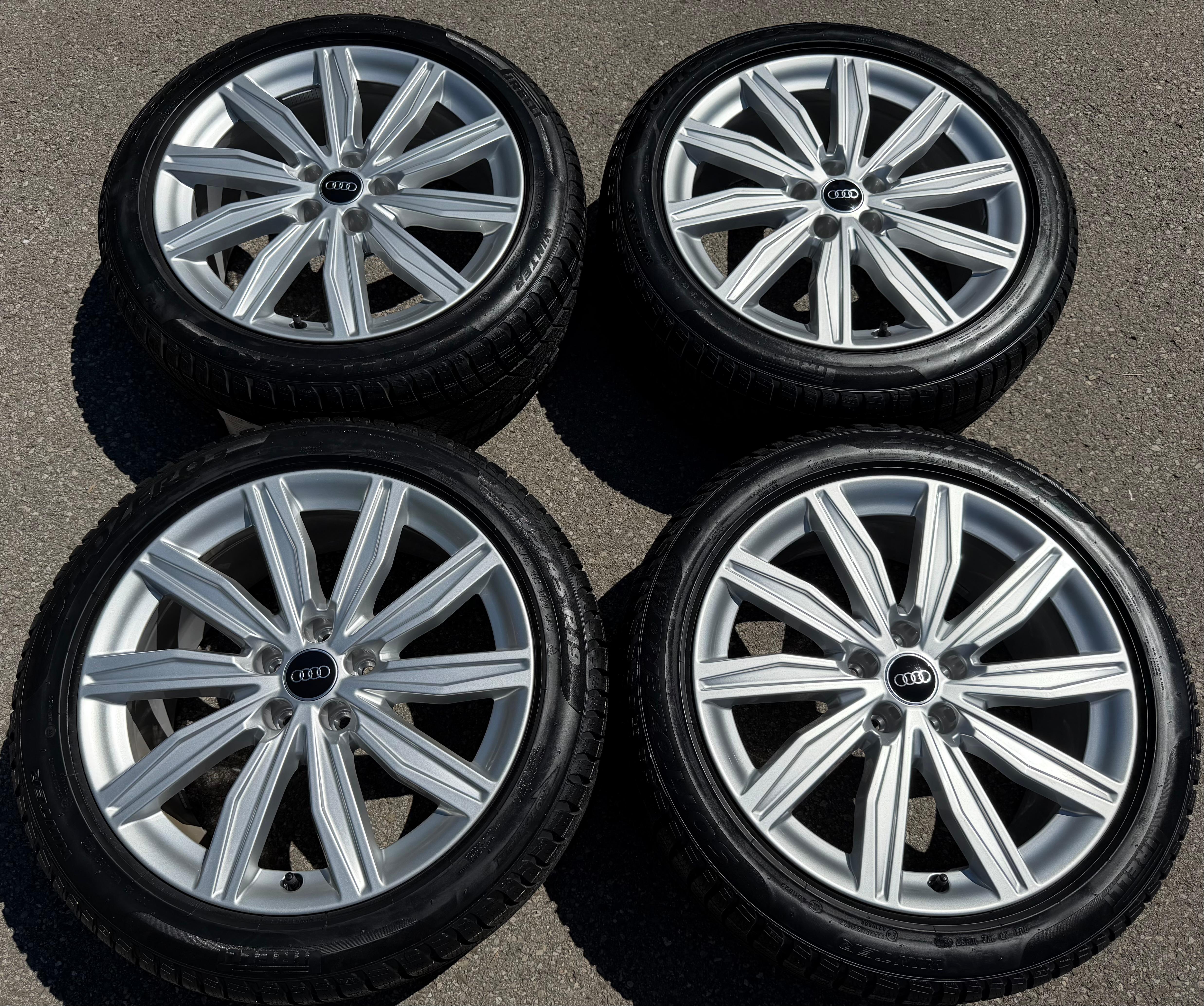 4 Original 19" Alu Winterräder Audi A6 S6 C8 4K 4K0601025M 245/45R19 102V Pirelli NEU