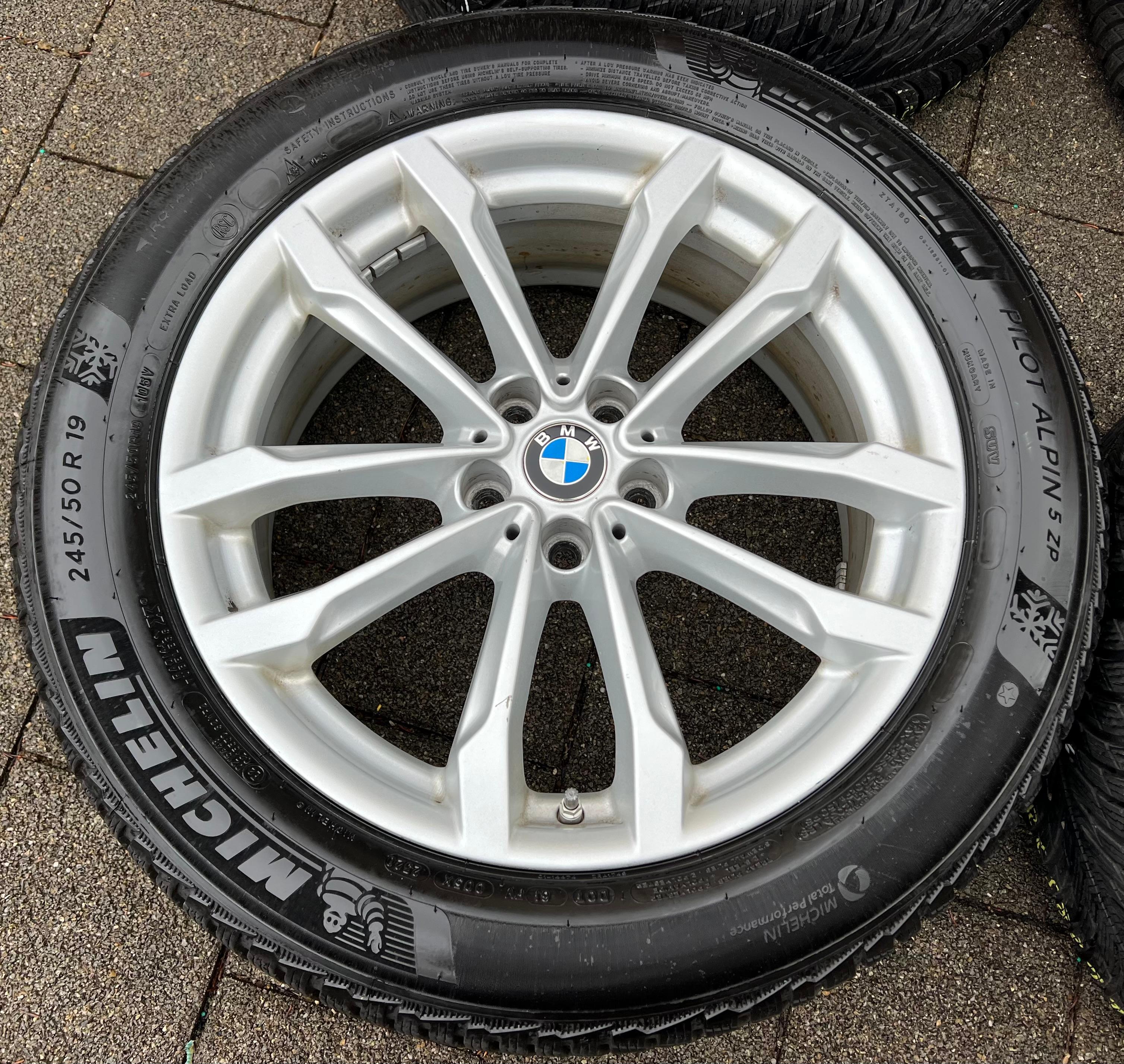 4 ROUES D'HIVER ORIGINALES 19" EN ALU BMW X3 G01 X4 G02 STYLING 691 MICHELIN RDKS FRANCO DOMICILE