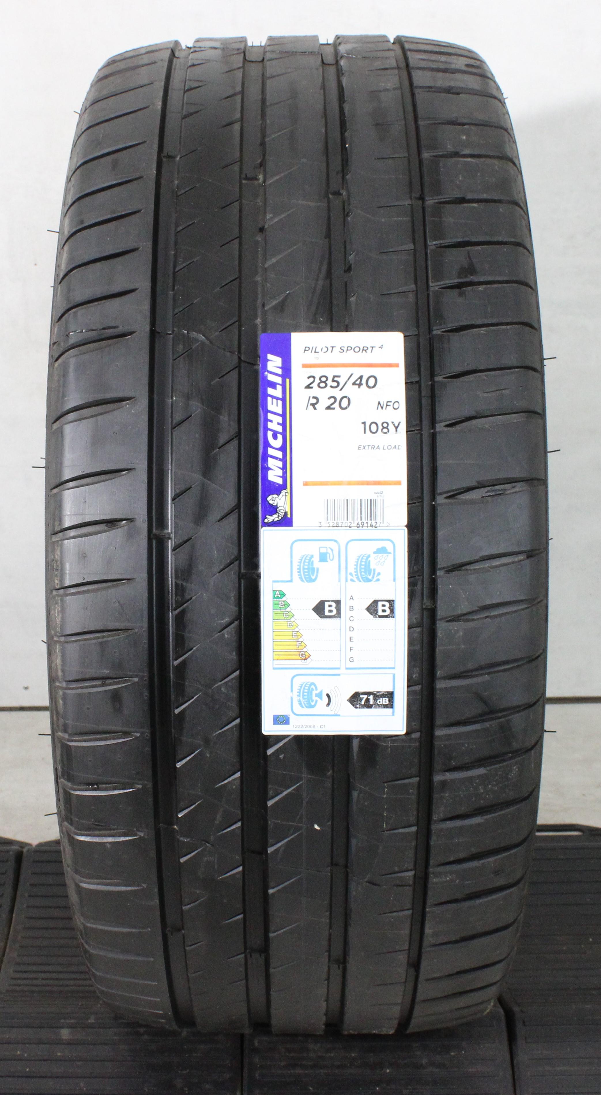 1 x 285/40R20 108Y Sommerreifen Michelin Pilot Sport 4 NFO 2020 XL