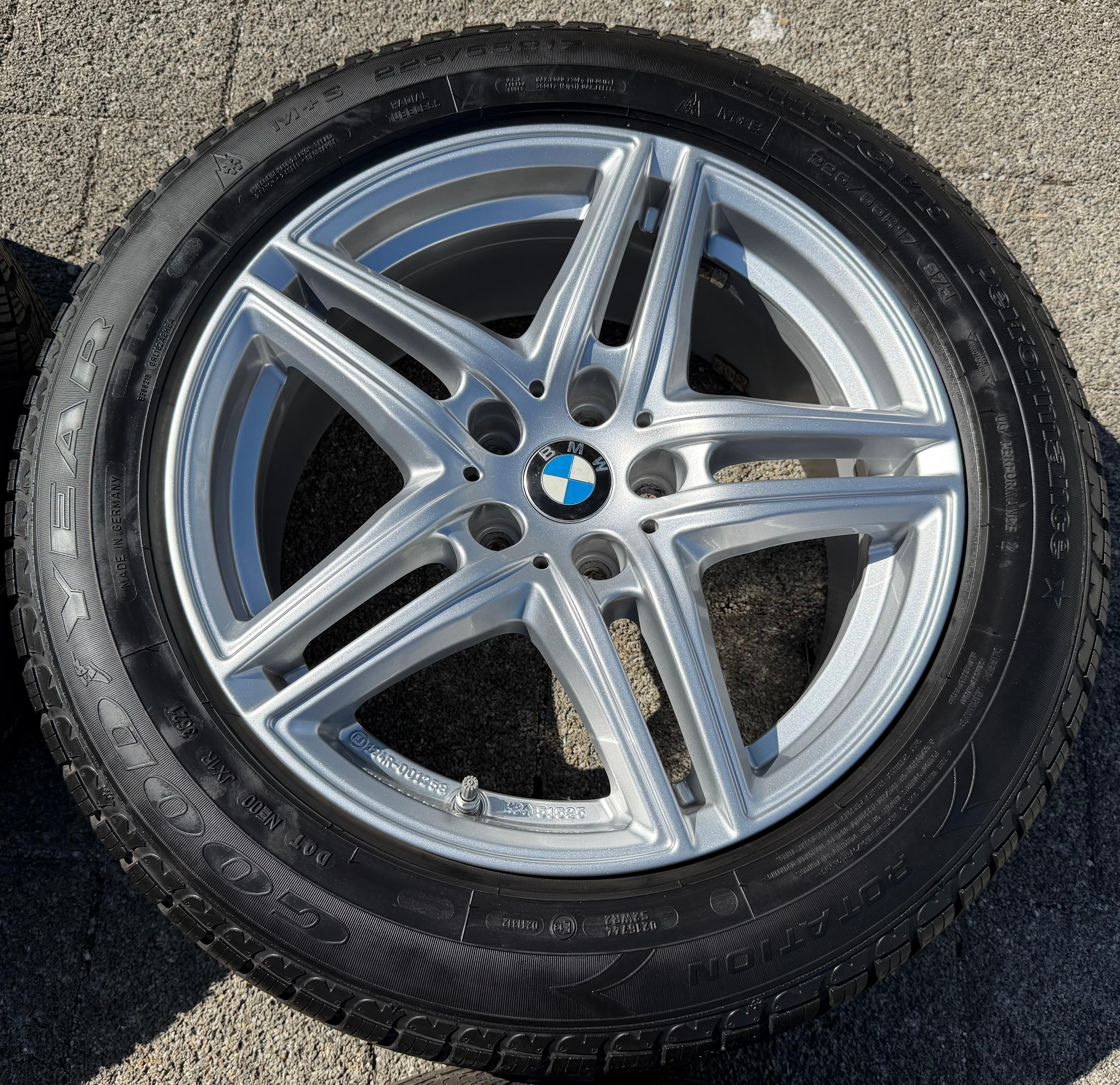 4 Alu 17" Winterräder BMW 5er Reihe G30 G31 225/55R17 97H Goodyear RDKS