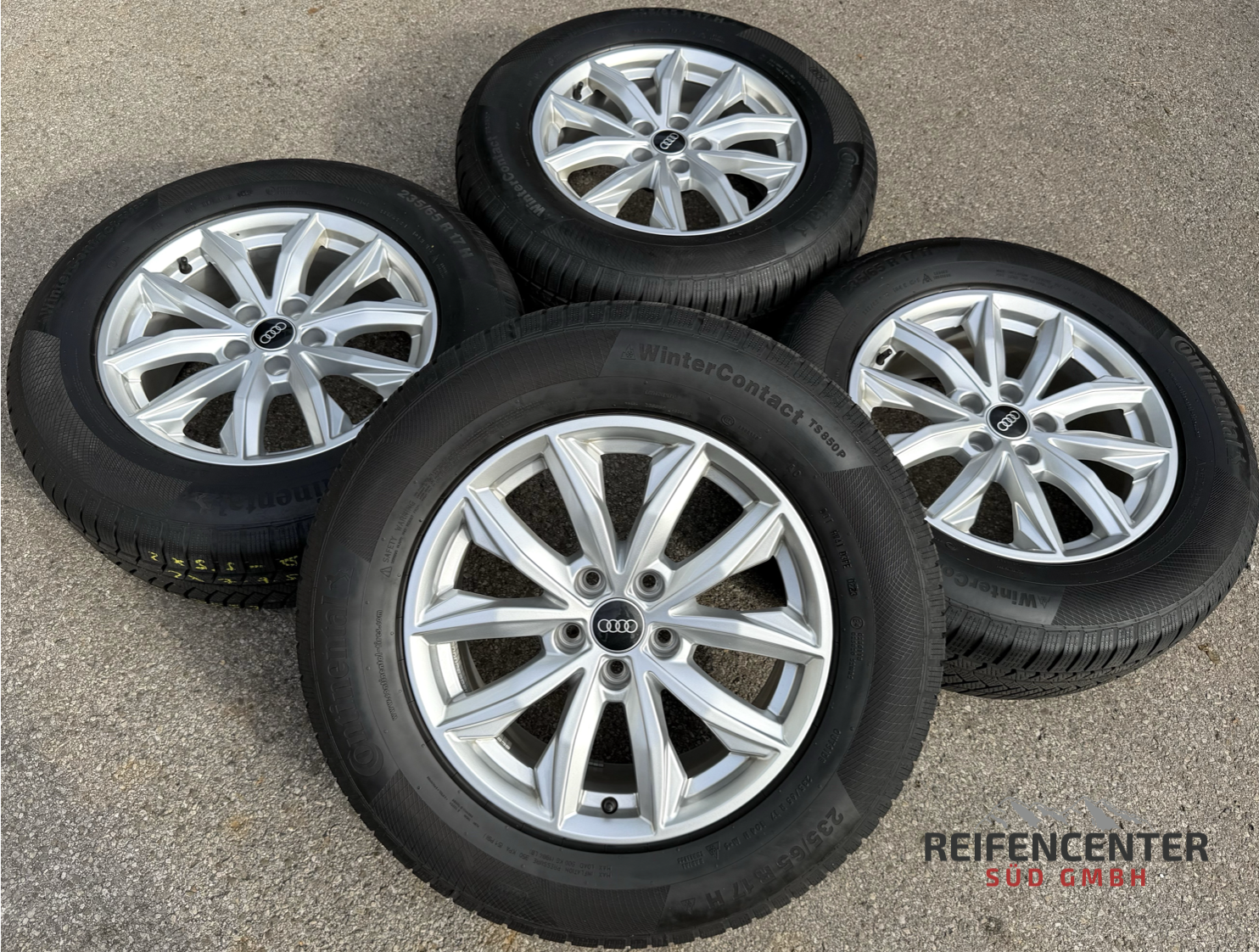 4 ruedas de invierno de aleación originales de 17" para Audi Q5 FY 80A601025J 7x17 ET34 235/65R17 104H 2023