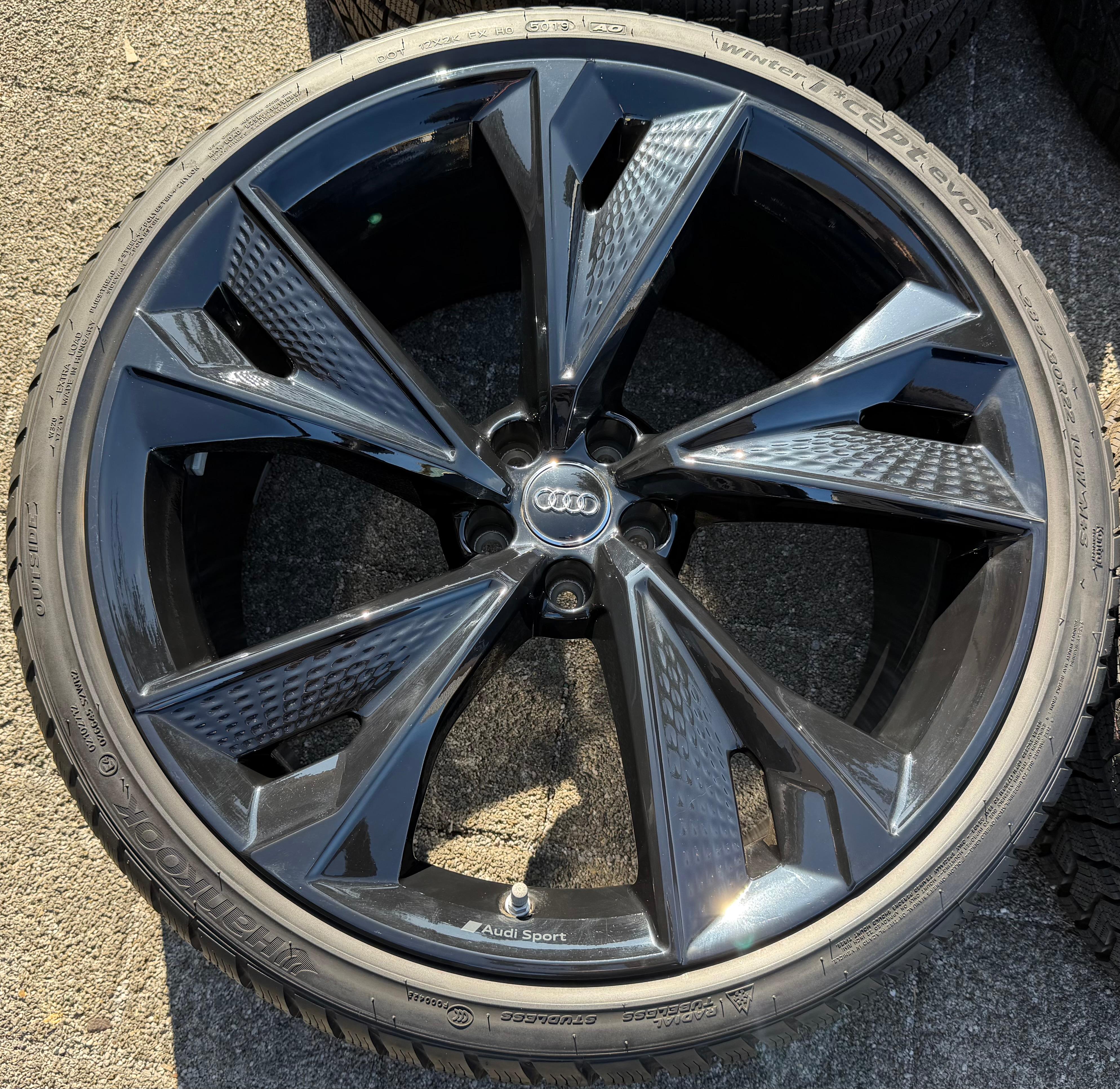 4 originele 22" aluminium winterwielen Audi RS6 4K RS7 4K0601025BC 285/30R22 101W HANKOOK