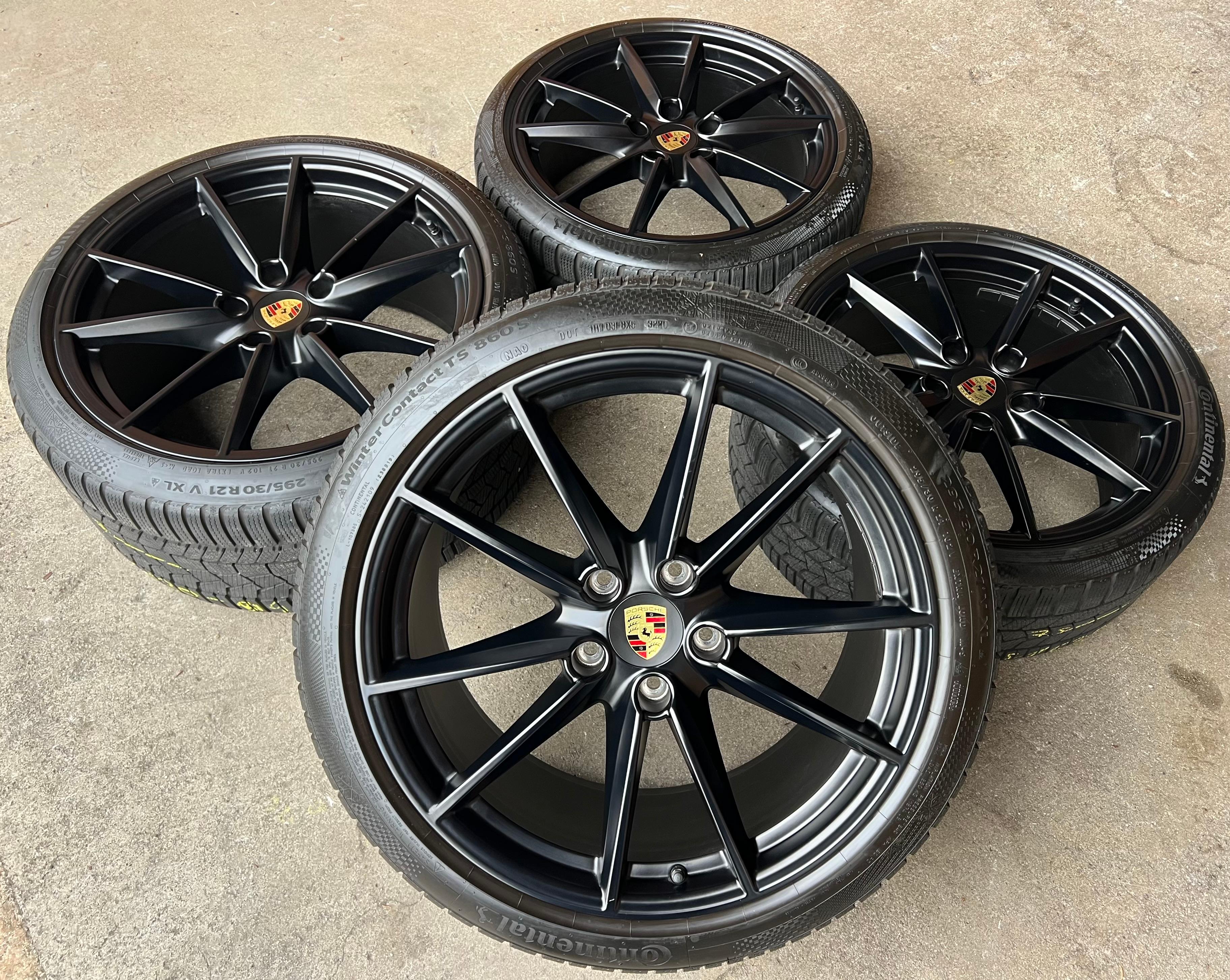 4 ORIGINAL 20" 21" ALU WINTERRÄDER PORSCHE 911 992 992601025C 992601025D SCHWARZ RDKS