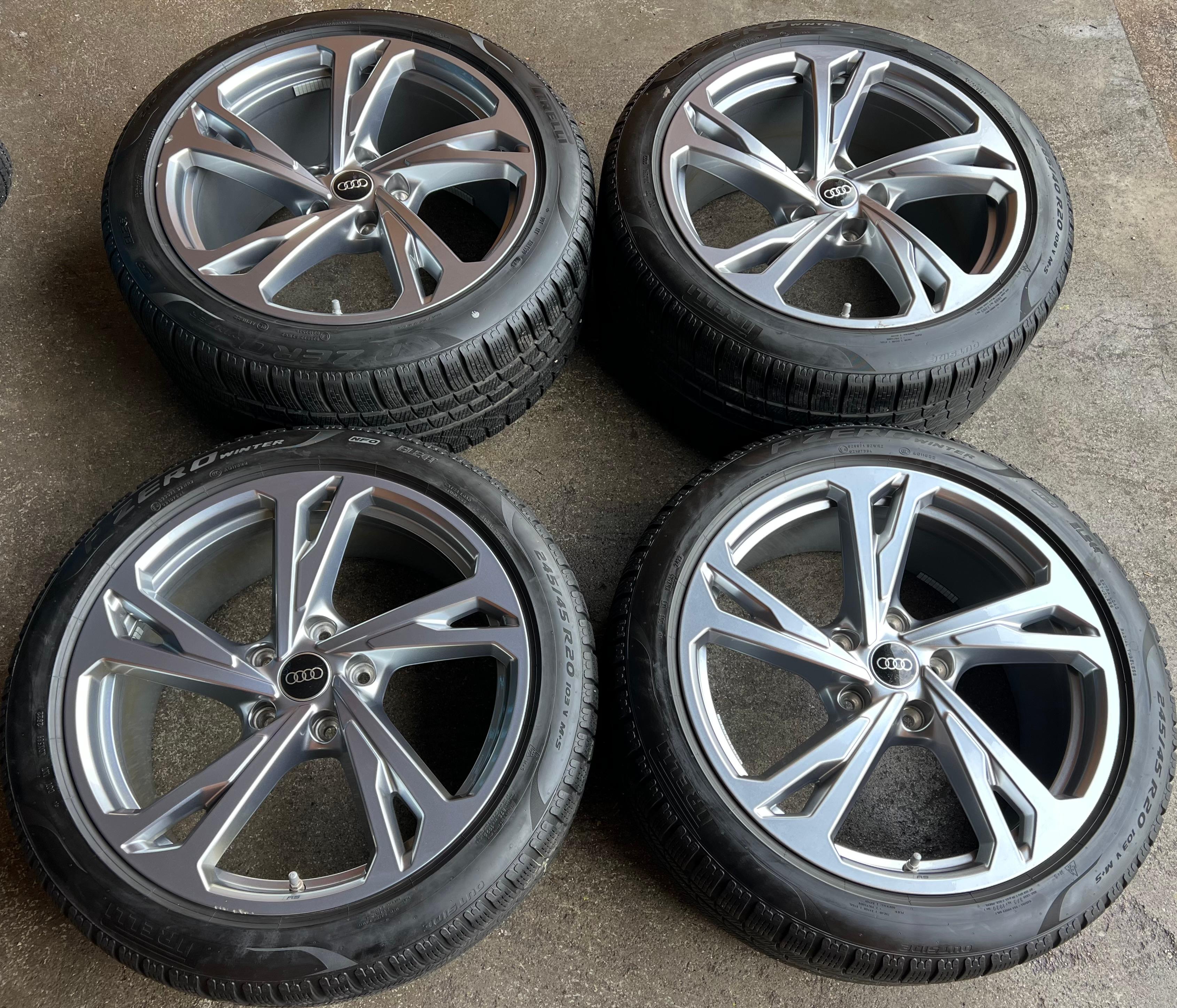4 ORIGINAL 20" ALUFELGEN AUDI E-TRON GT RS 4J3601025AN 4J3601025AP RDKS