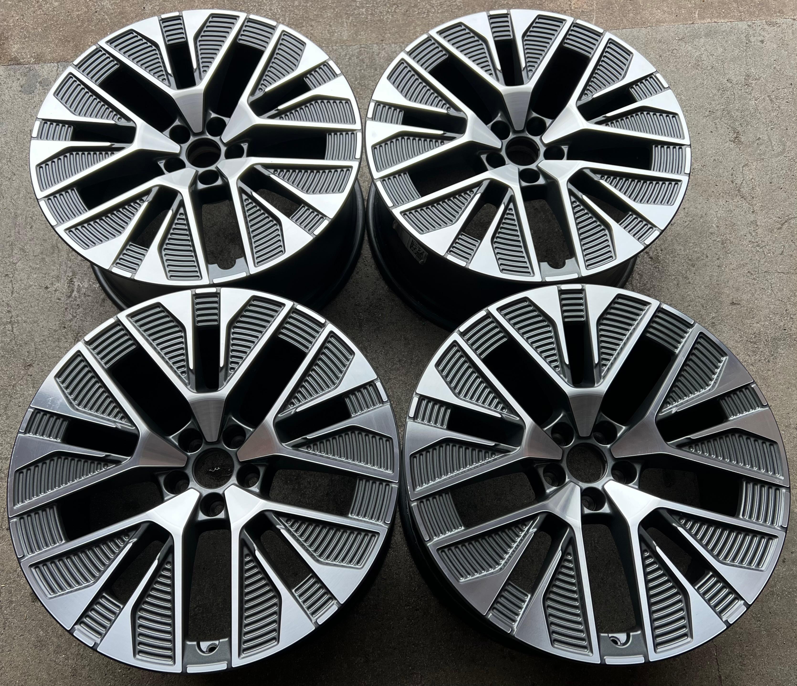 4 ORIGINAL 21" ALUFELGE FELGE AUDI E-TRON Q8 4KE 9,5x21 ET36 4KE601025AL FREIHAUS