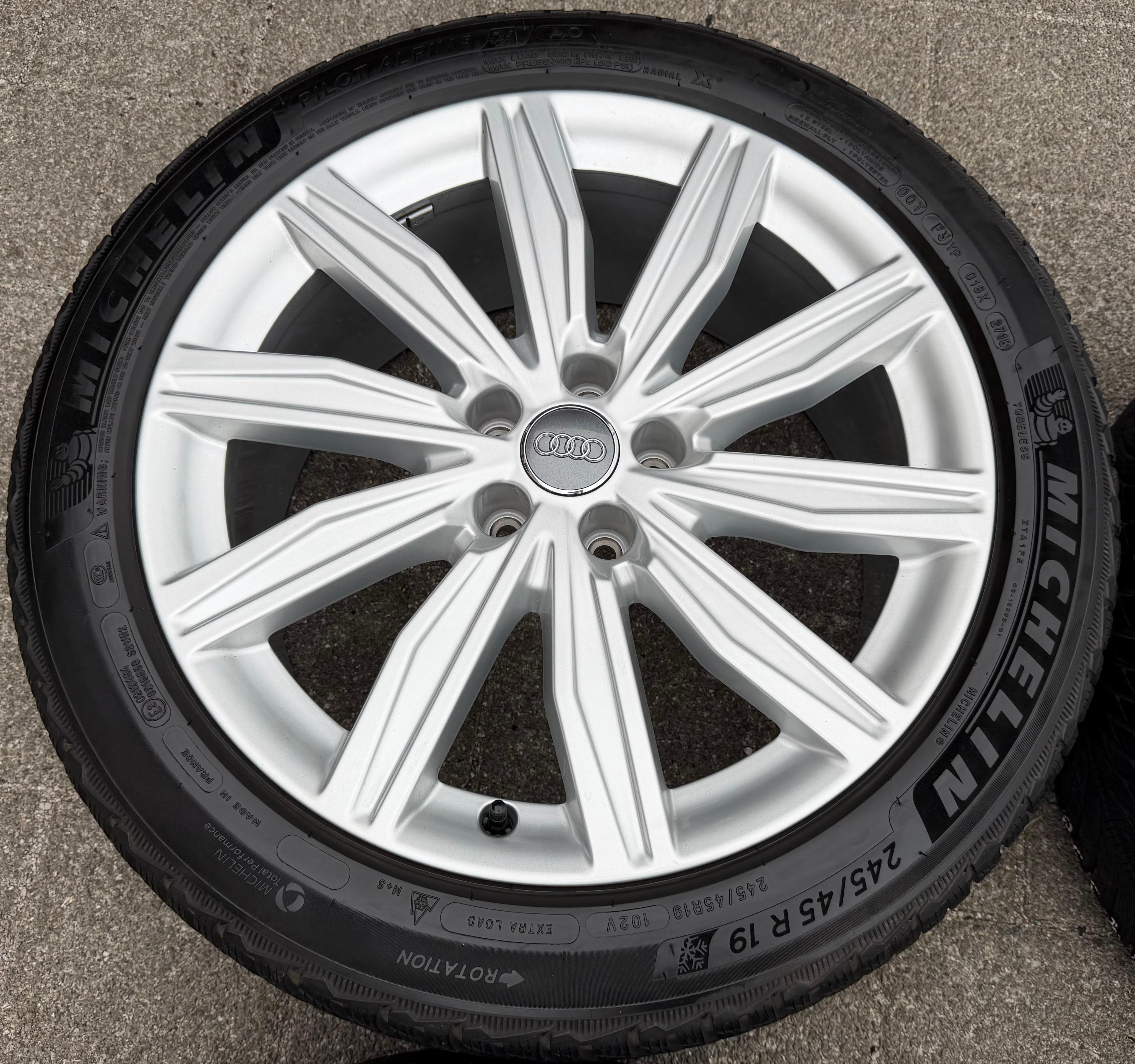 4 Original 19" Alu Winterräder Audi A6 S6 C8 4K 4K0601025M 245/45R19 102V Michelin