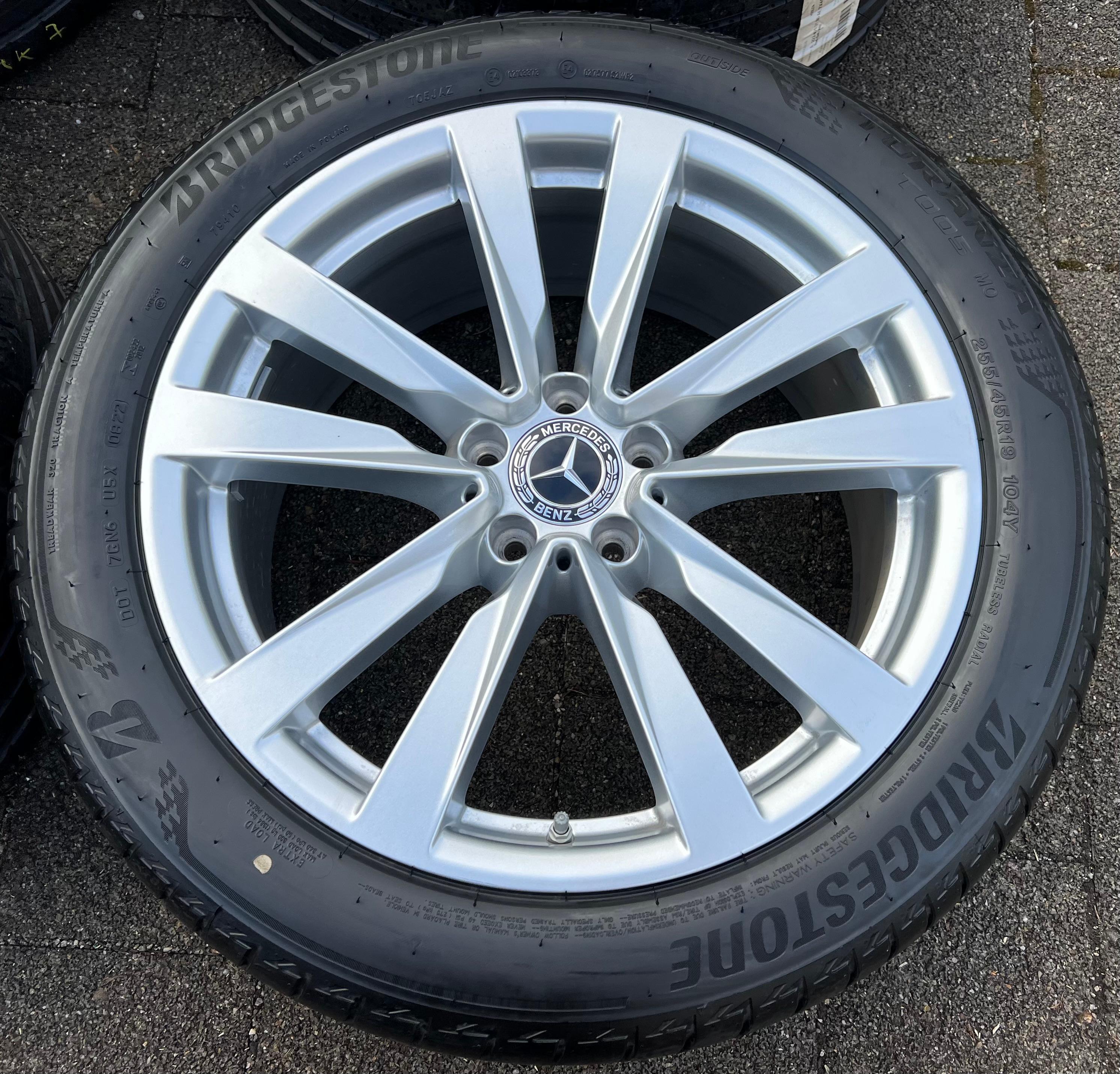 4 ROUES D'ÉTÉ ORIGINALES 19" EN ALUMINIUM MERCEDES BENZ CLASSE S W223 A2234013100 FRANCO DE PORT