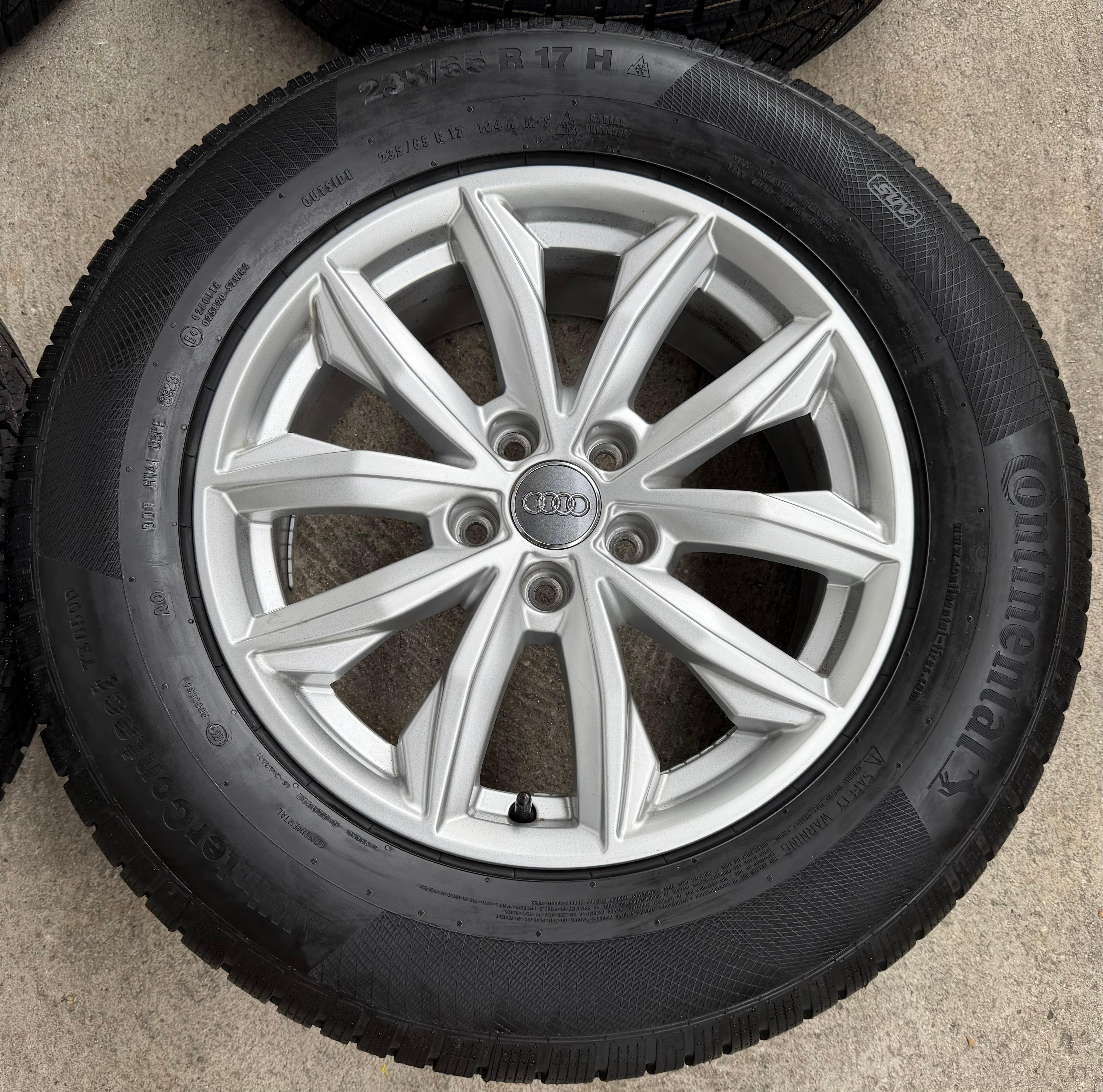 4 Original 17" Alu Winterräder Audi Q5 FY 80A601025J 7x17 ET34 235/65R17 104H TOP