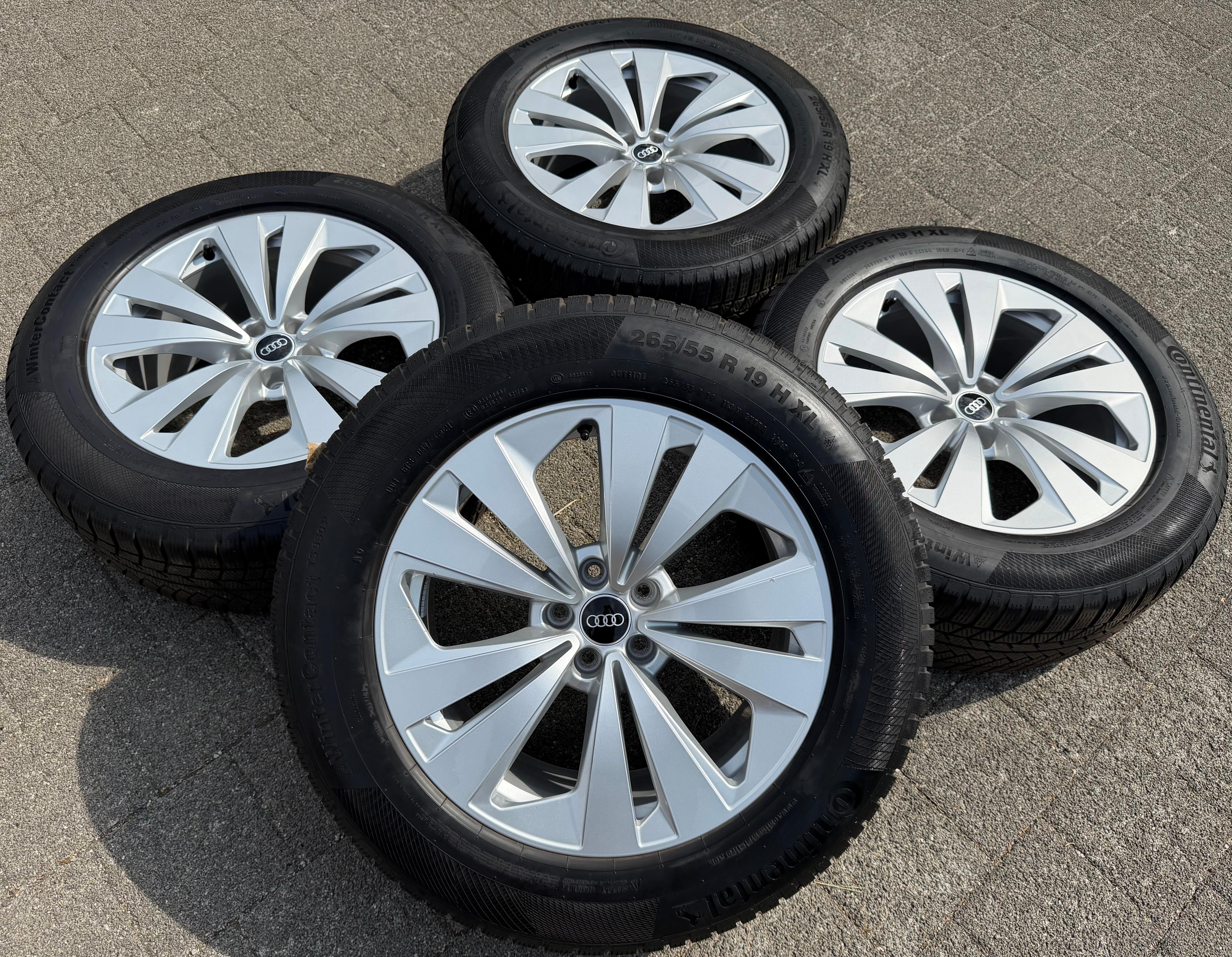4 Original 19" Alu Winterräder Audi Q8 4M 265/55R19 113H 4M8601025 Continental