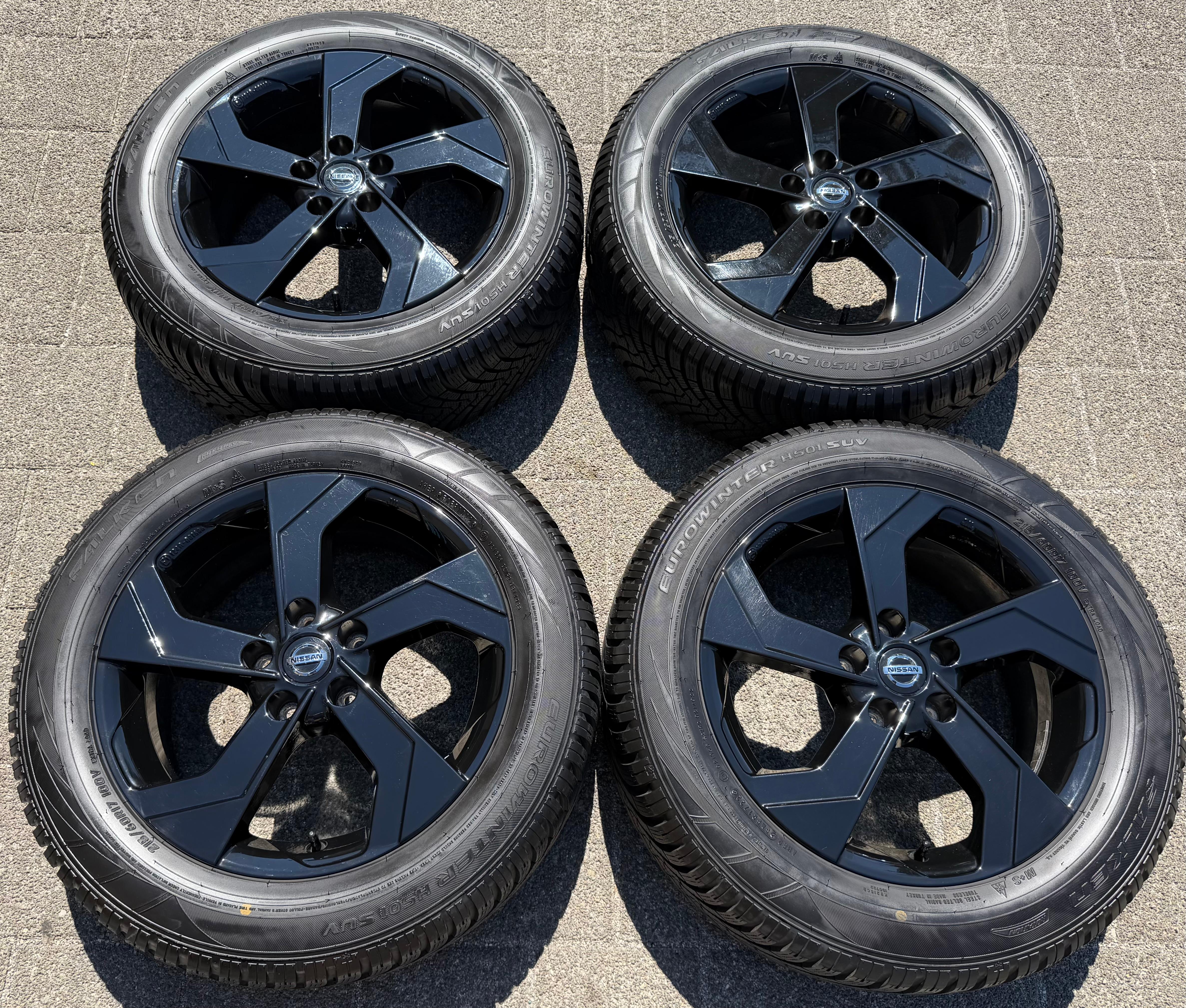 4 Original 17" Alu Winterräder Nissan Qashqai II J11 KB409-HV200 215/60R17 RDKS