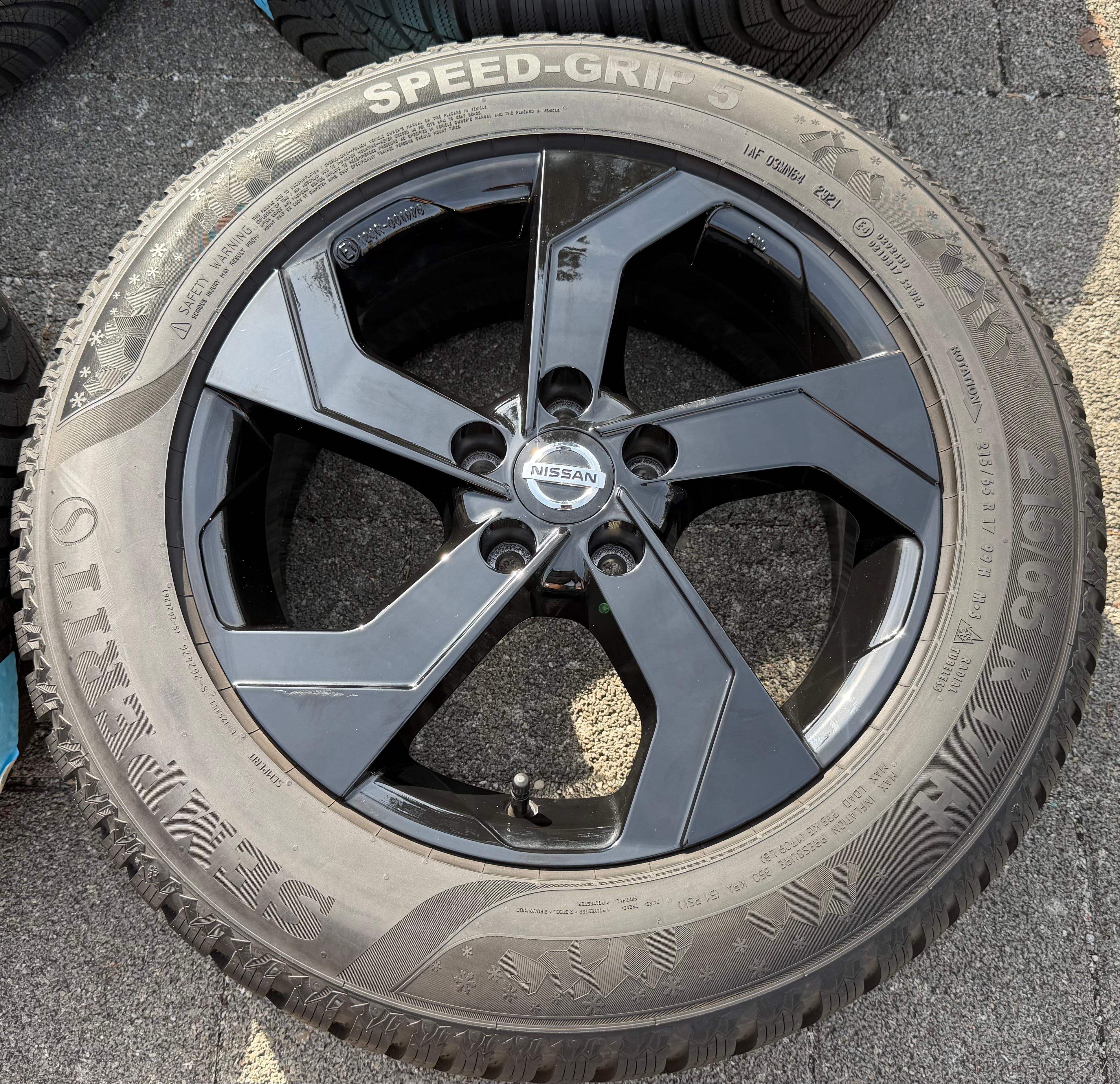 4 Original 17" Alu Winterräder Nissan Qashqai III J12 215/65R17 99H RDKS 8MM