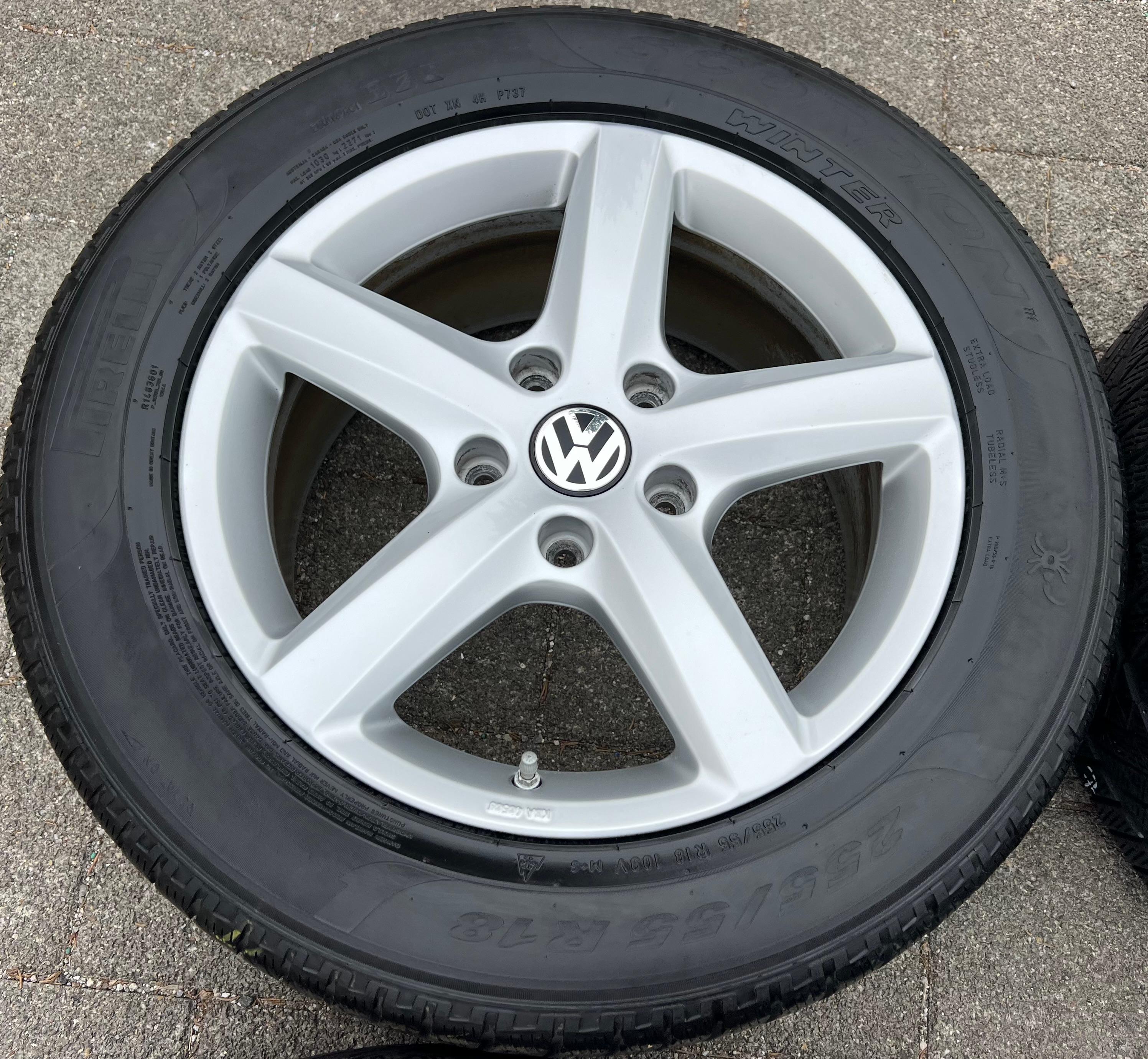 4 llantas de aleación originales de 18" para VW Touareg 7P 7P0071498 8x18 ET53 5x130 ASPEN, envío gratuito
