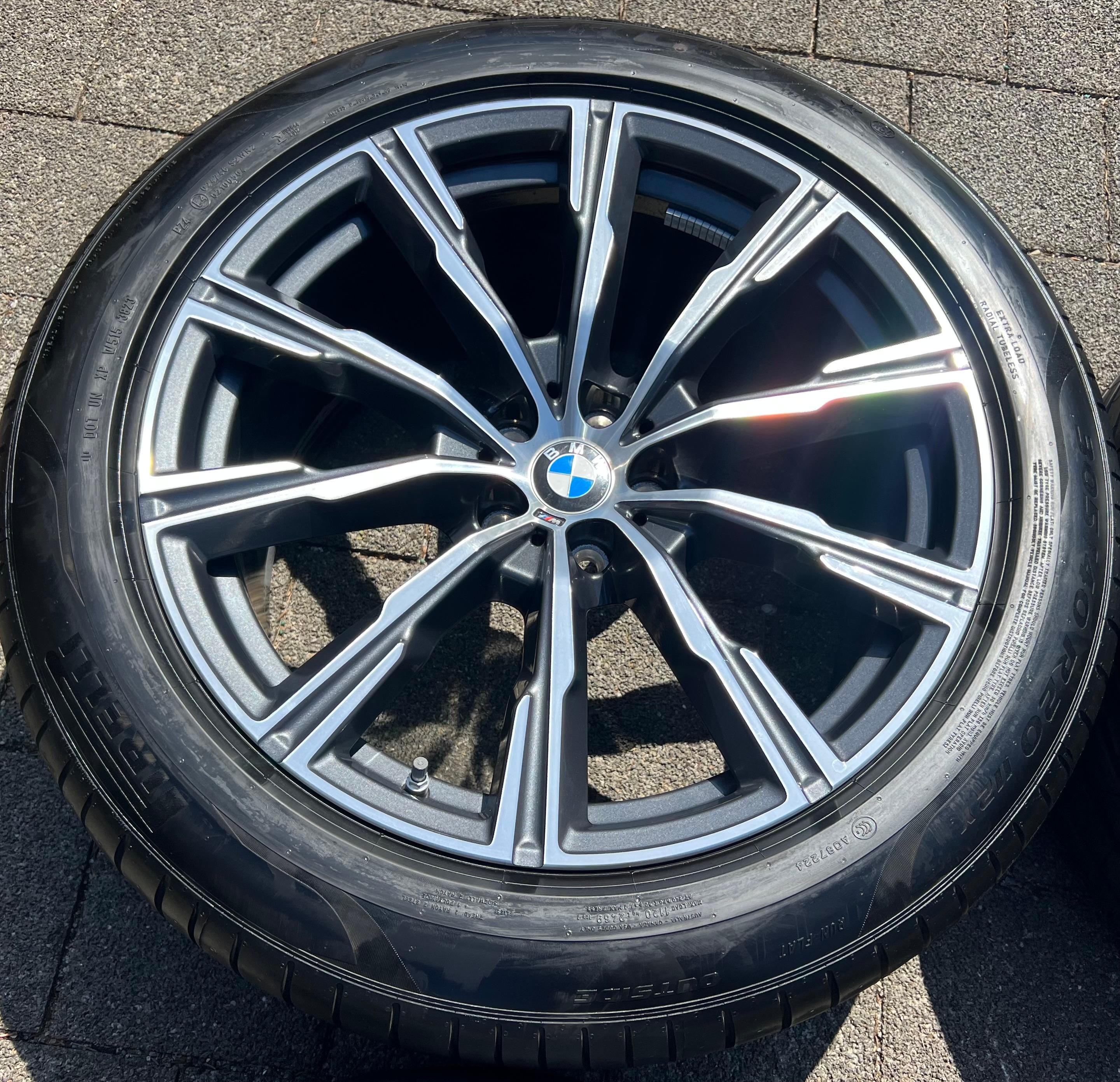 4 ORIGINAL 20" ALU SOMMERRÄDER BMW X5 G05 X6 G06 STYLING M740 275/45R20 110Y 305/40R20 112Y