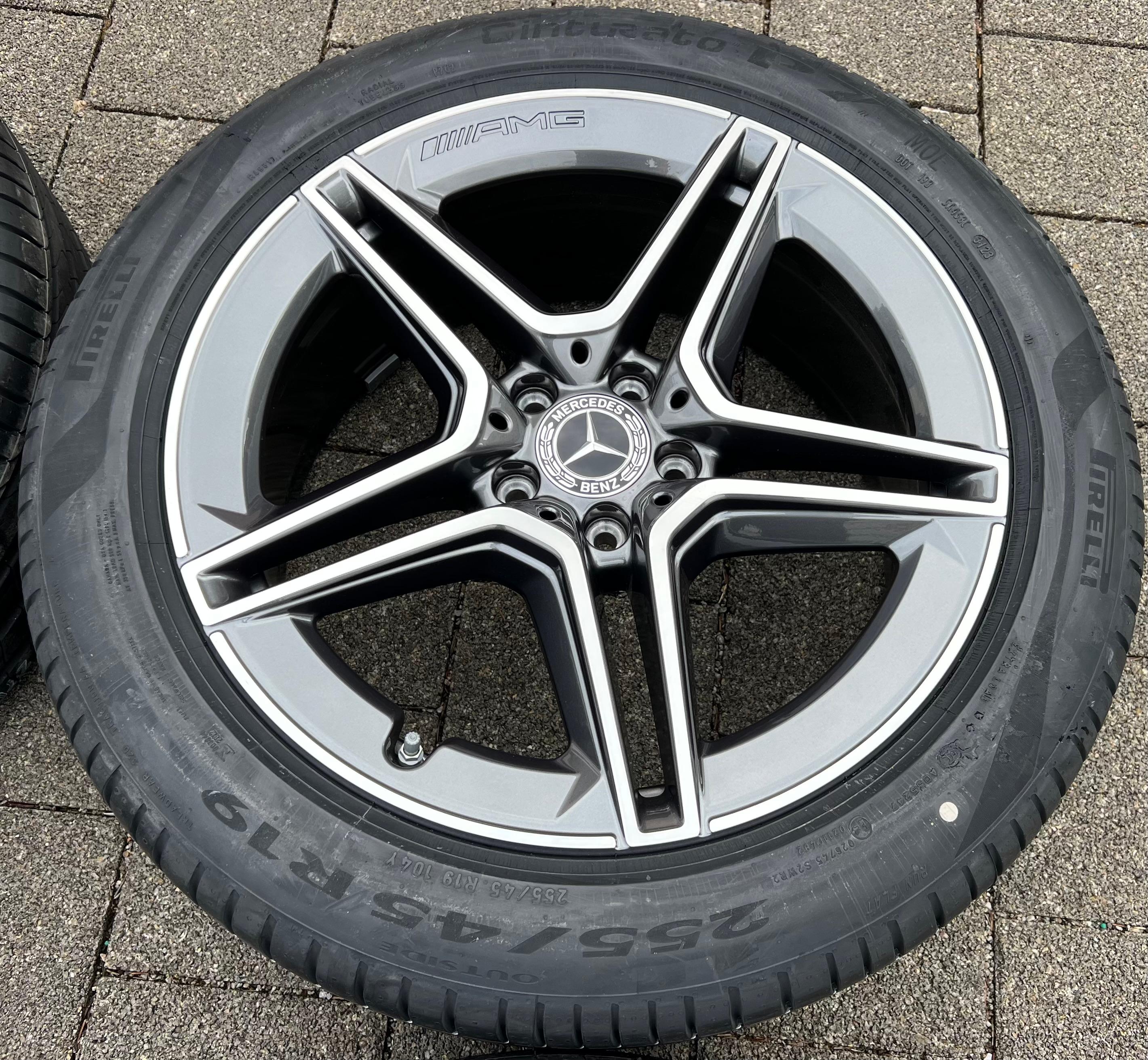 4 CERCHI ESTIVI ORIGINALI IN ALLUMINIO DA 19" MERCEDES CLASSE S223 AMG A2234011300 2023 NUOVI CONSEGNA GRATUITA