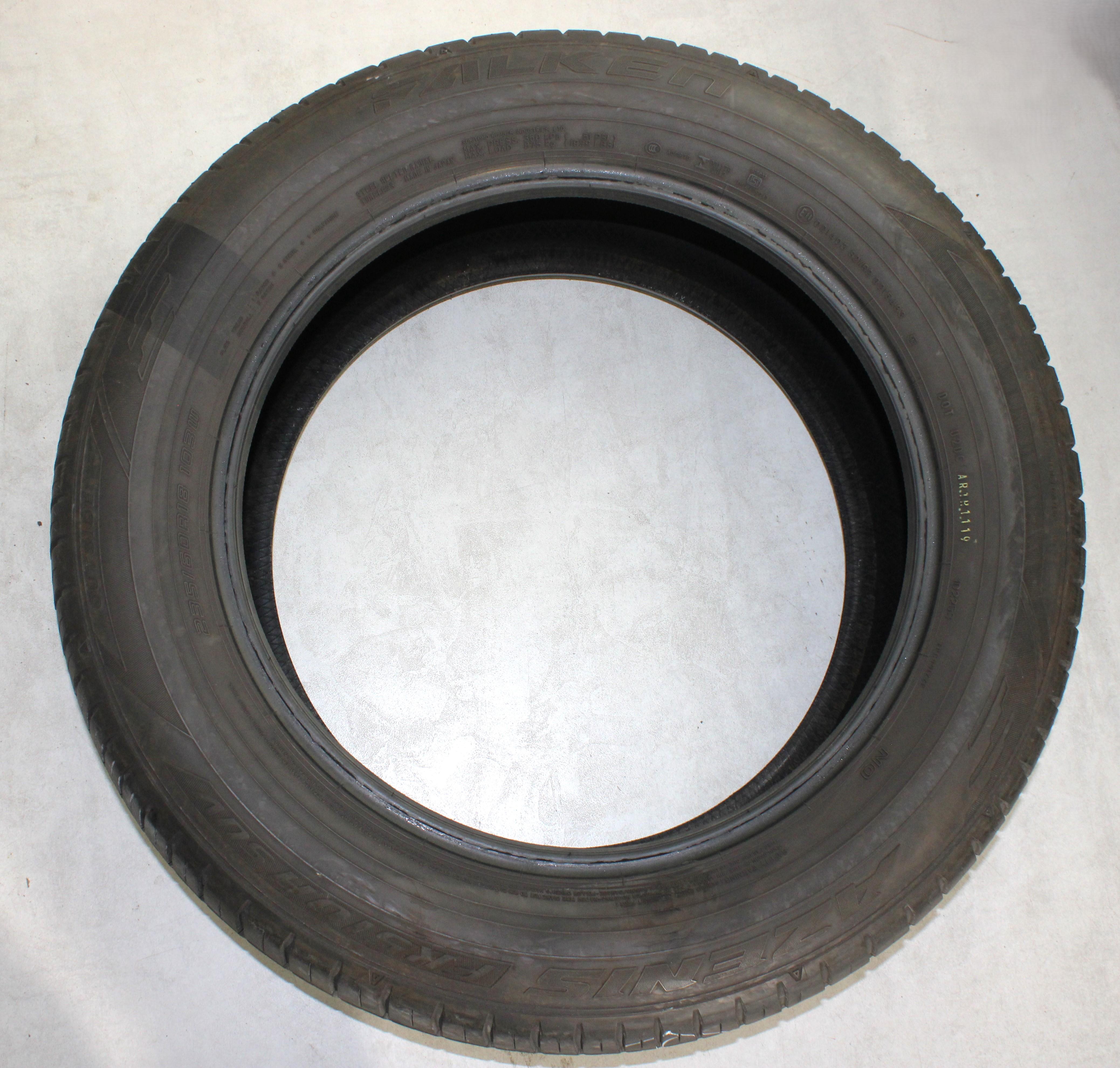 2 x 235/60R18 103W Sommerreifen Falken Azenis FK510A SUV 5-5,5mm 2019