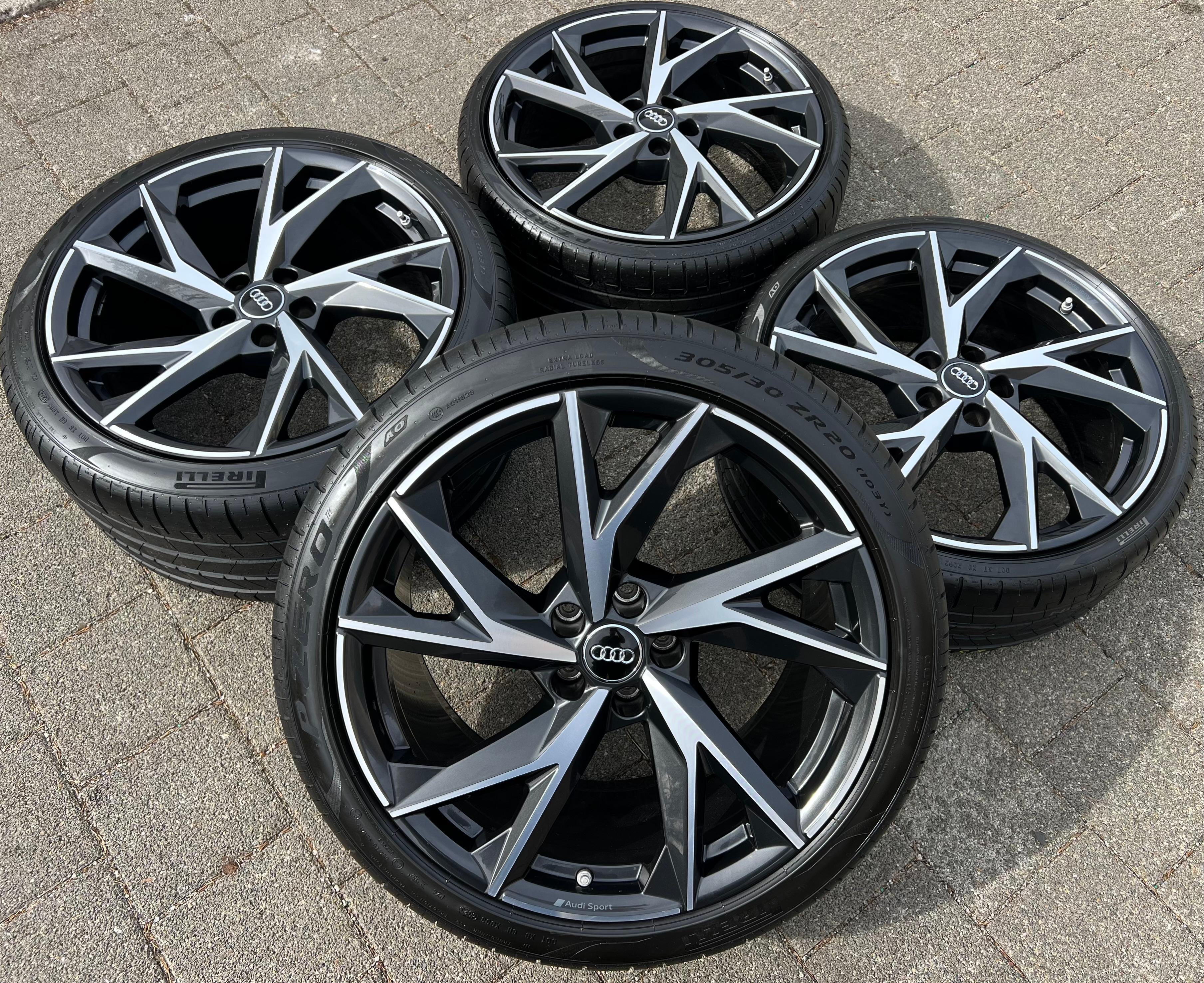 4 ORIGINAL 20" ALU SOMMERRÄDER AUDI R8 4S V10 4S0601025BT 4S0601025CB FREIHAUS