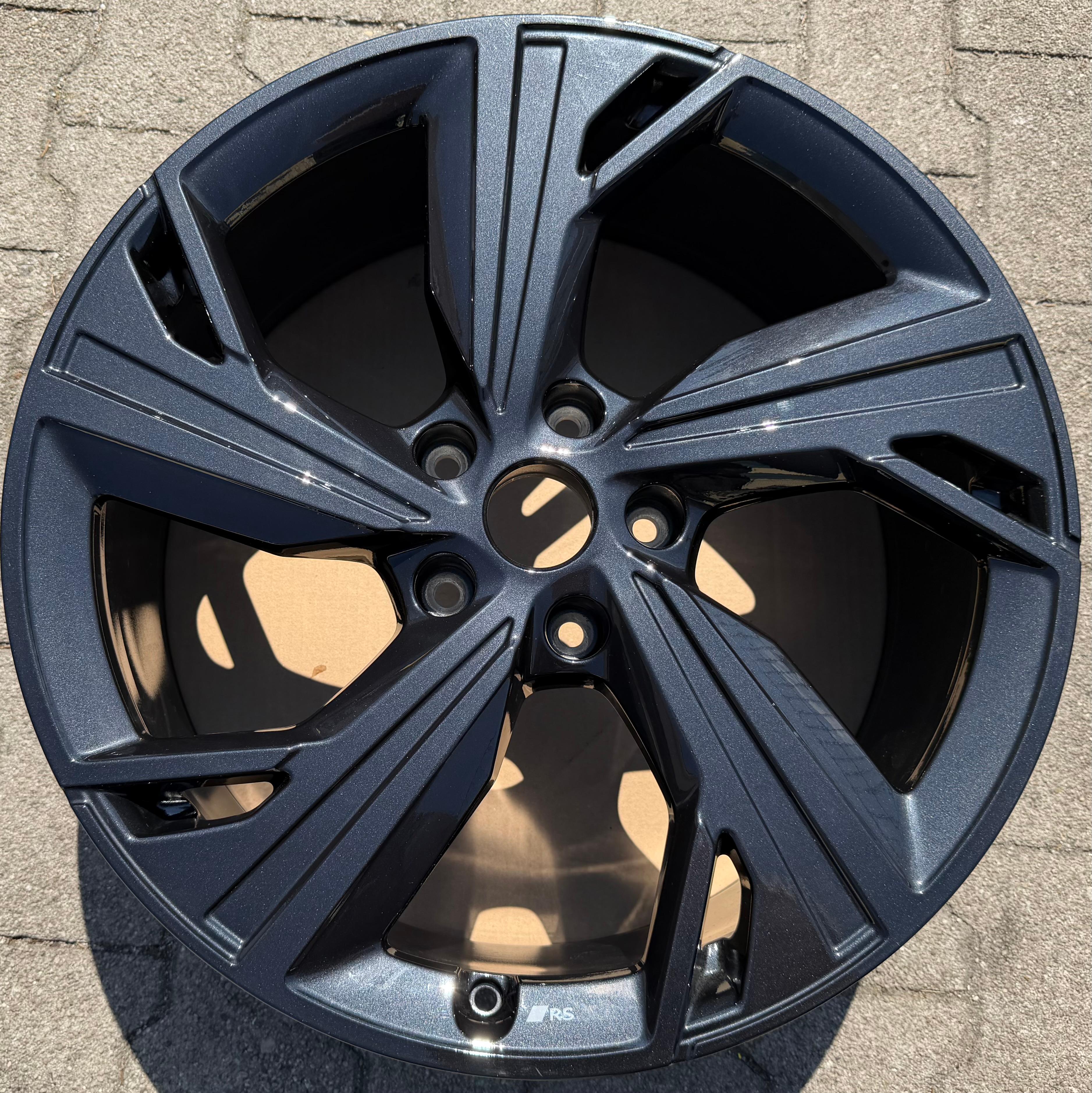 1 x originele 21-inch lichtmetalen velg voor Audi A6, S6 en E-TRON (85E601025T), zwart, gratis verzending