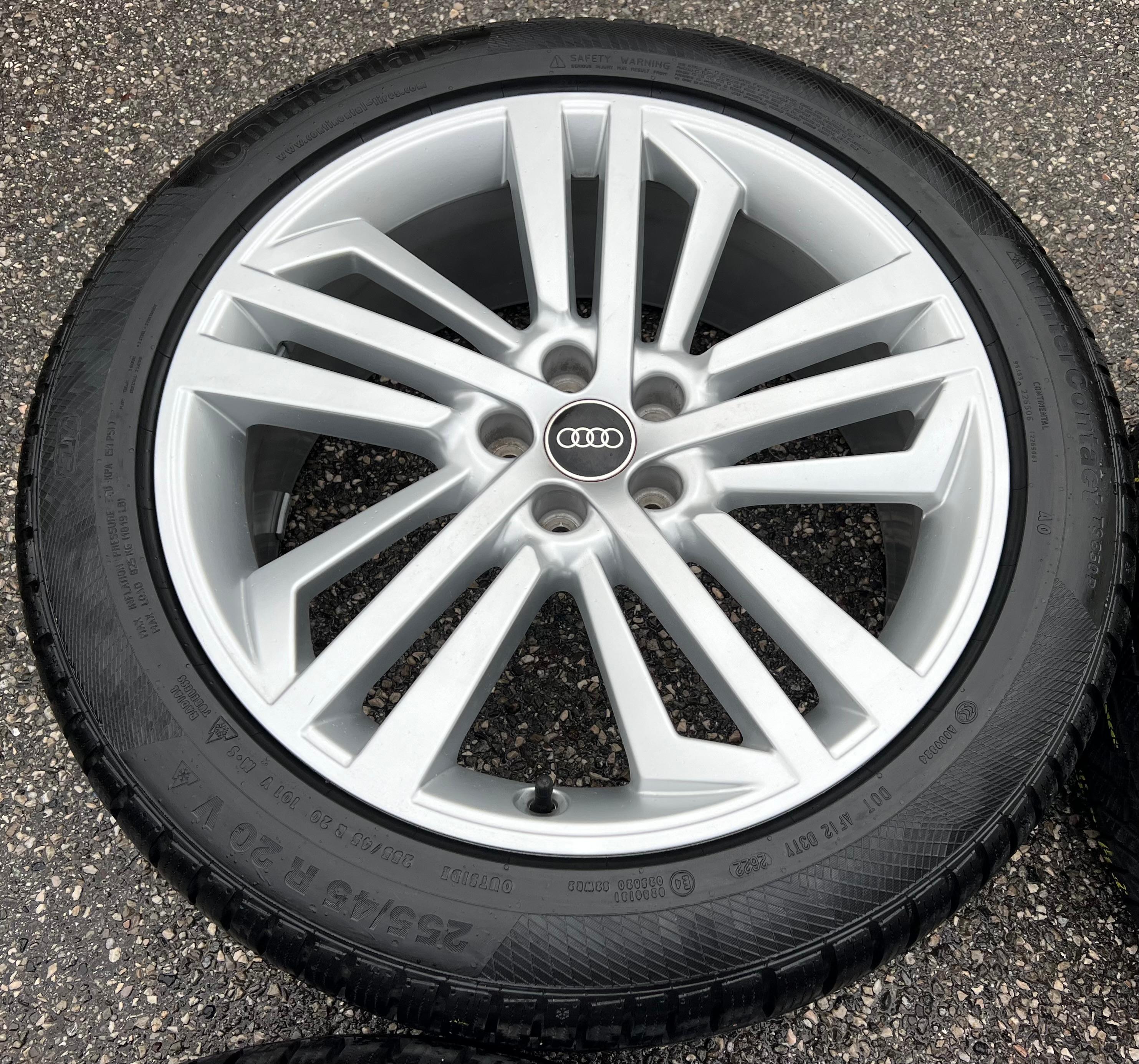 4 ORIGINAL 20" ALU WINTERRÄDER AUDI Q5 SQ5 FY 80A601025L 255/45R20 101V DOT 2022