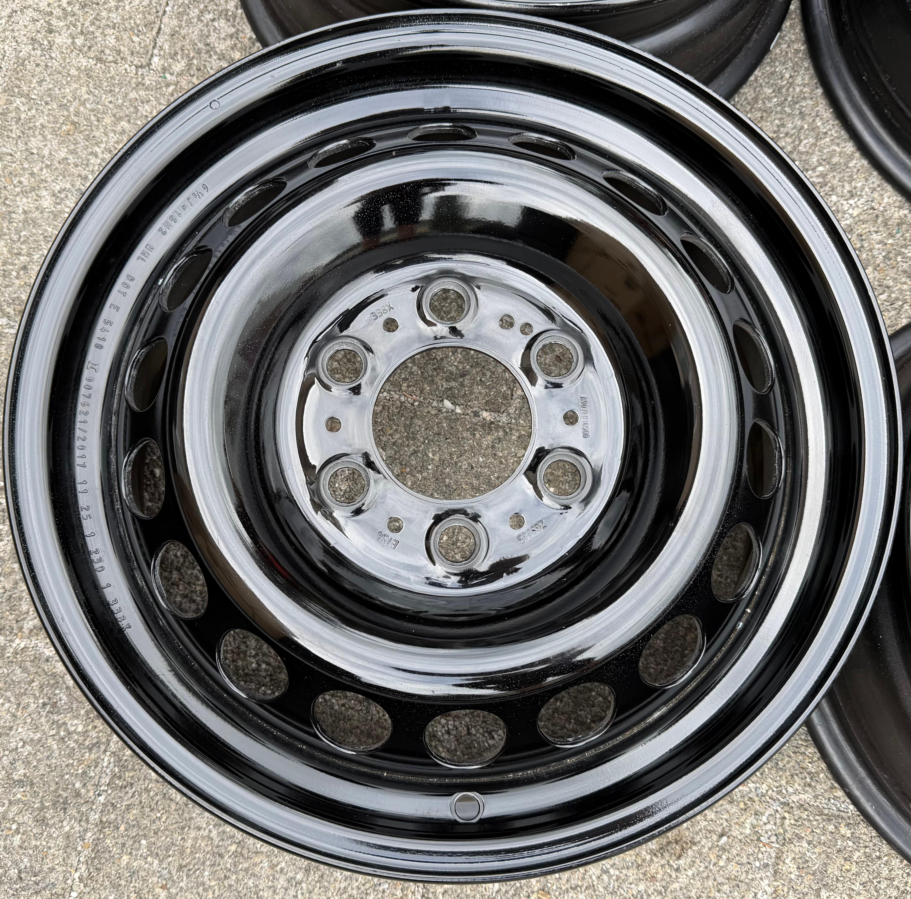 4 ORIGINAL 16" STAHLFELGEN MERCEDES SPRINTER W907 W910 6,5x16 ET54 A9074014800