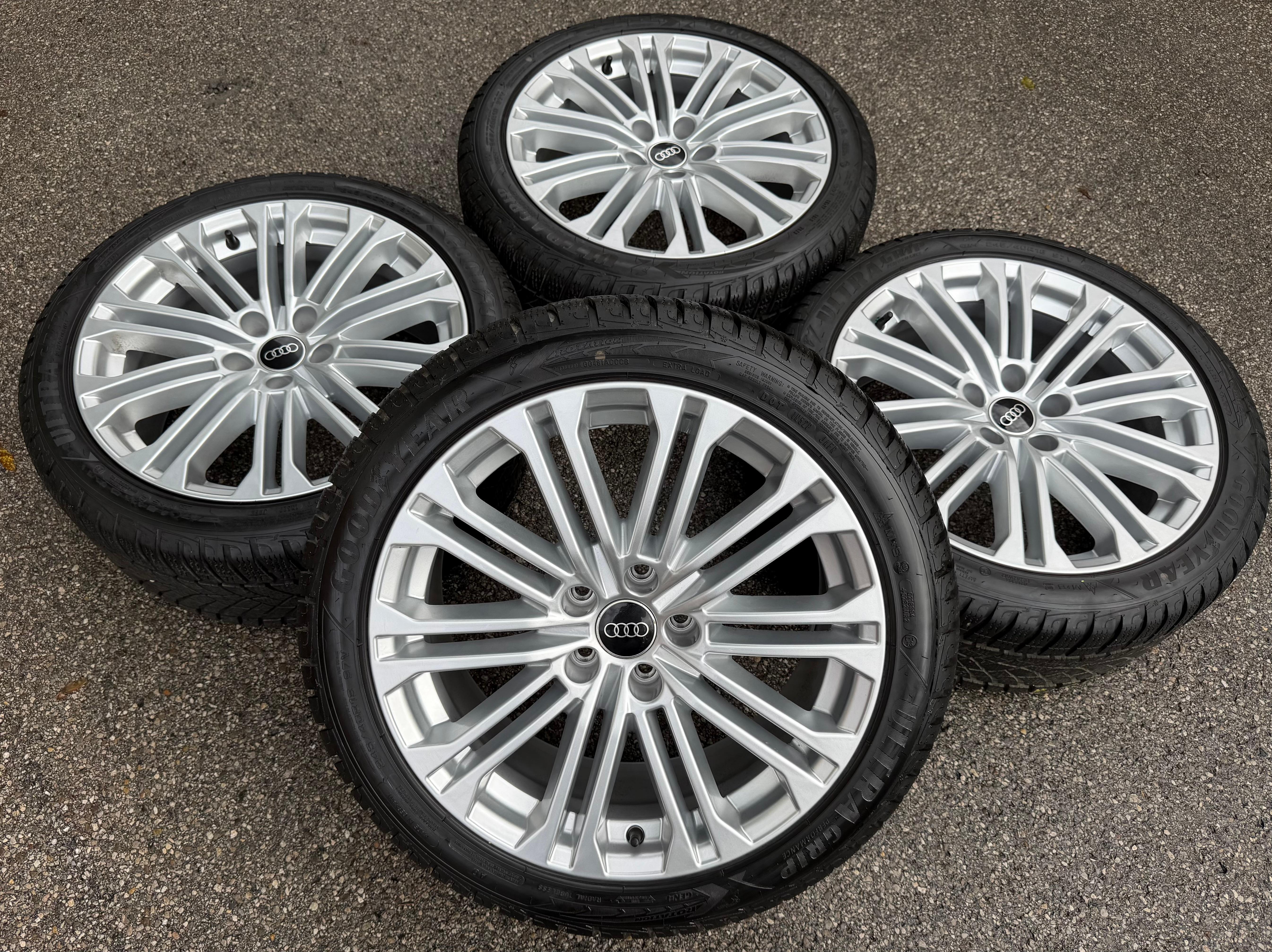 4 ruedas de invierno de aluminio originales de 18" Audi A5 S5 8W F5 245/40R18 97V 8W0601025EE Goodyear