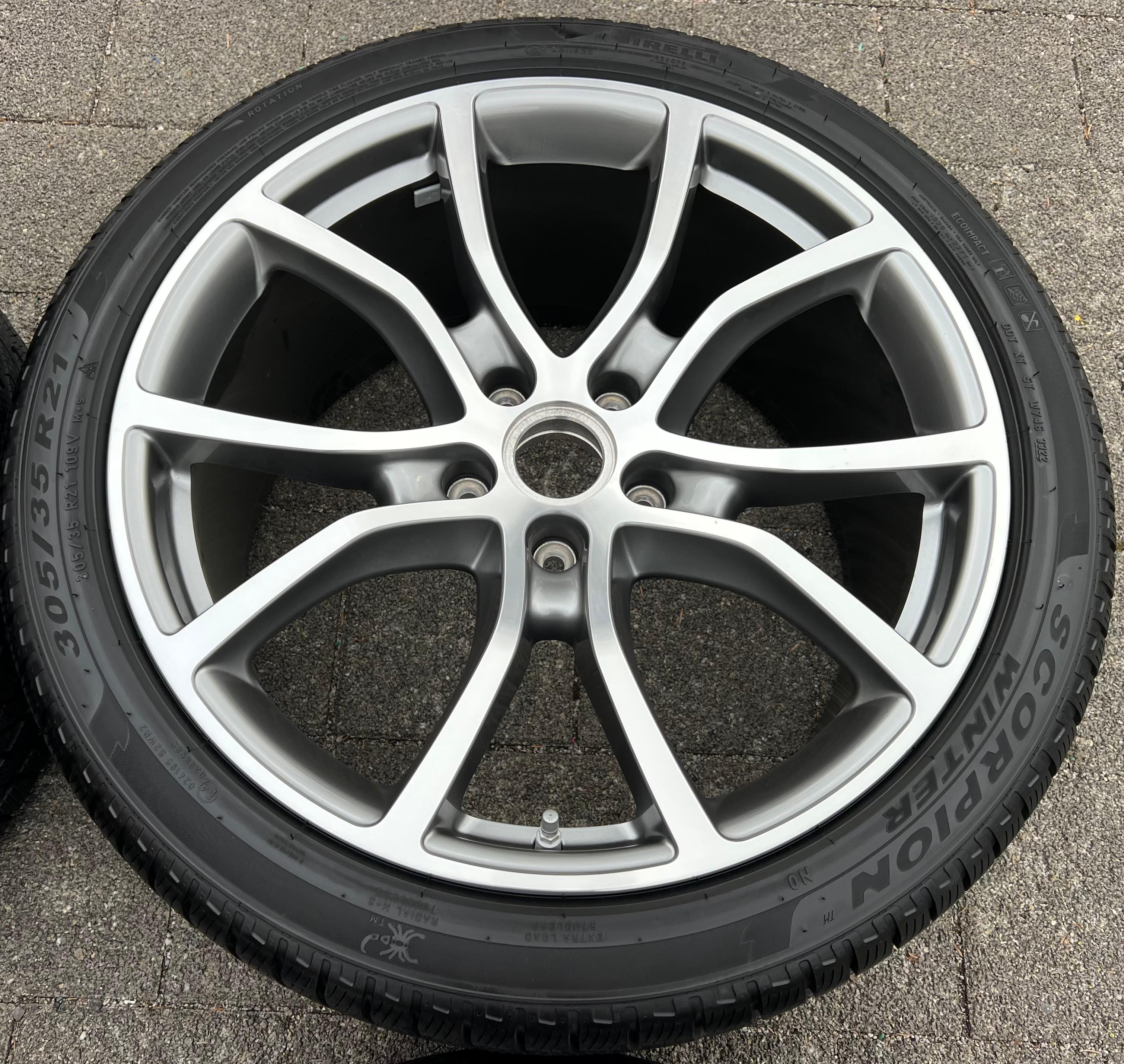 4 ORIGINAL 21" ALU WINTERRÄDER PORSCHE CAYENNE COUPE E3 9Y CONTINENTAL TOP