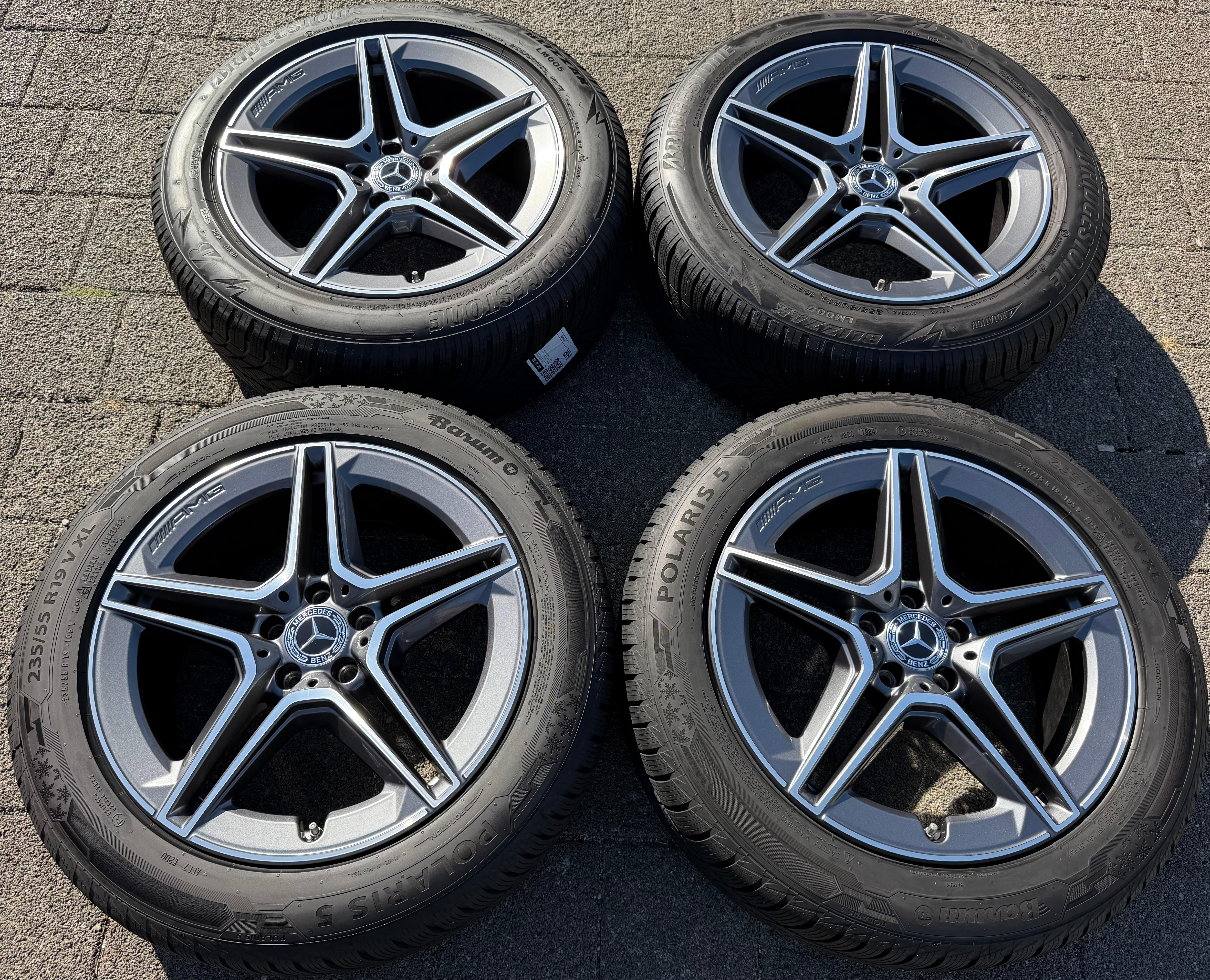 4 ORIGINAL 19" ALU WINTERRÄDER AMG MERCEDES GLC X204 W253 A2534015300 A2534015400