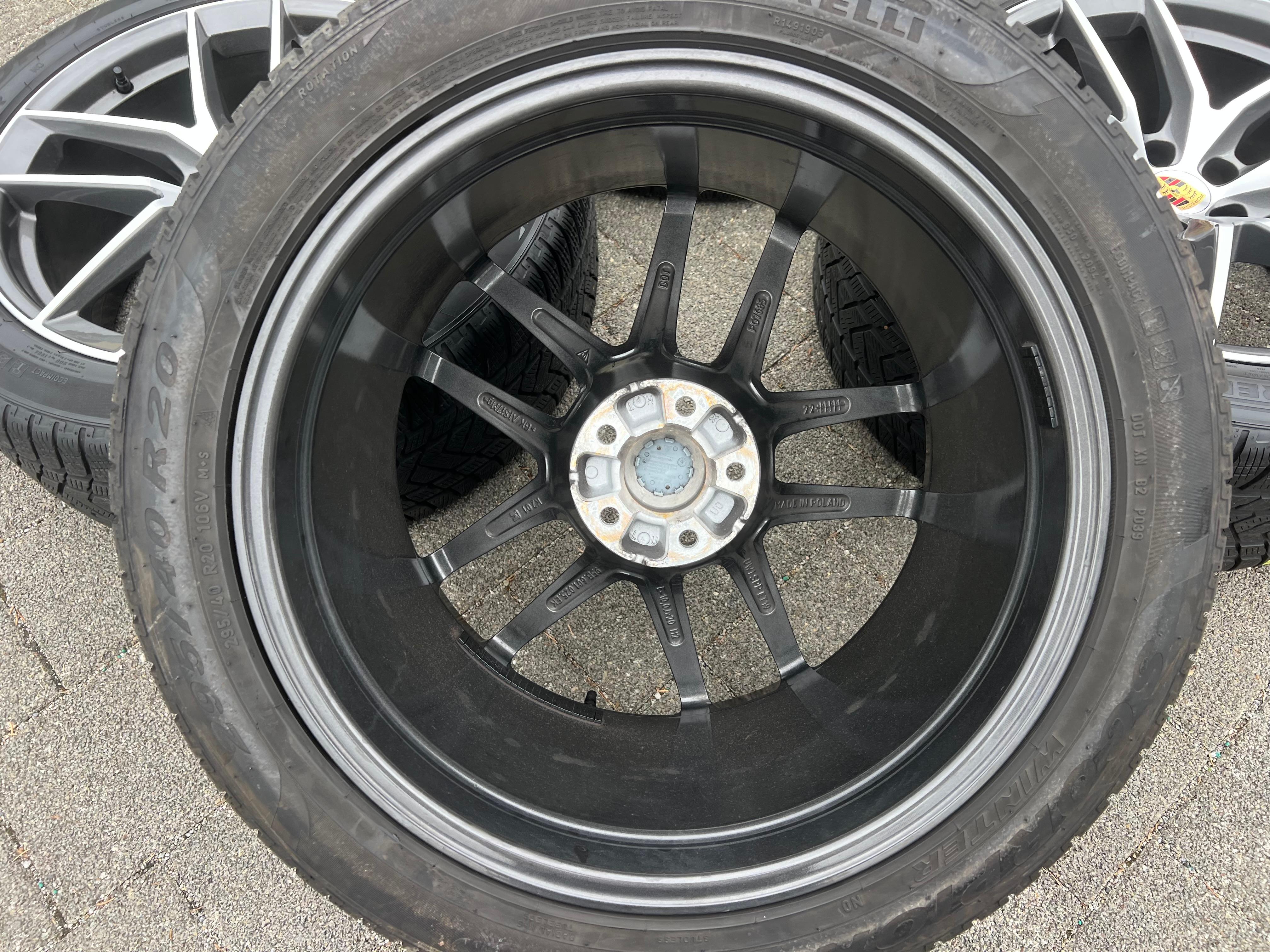 4 ORIGINAL 20" ALU WINTERRÄDER PORSCHE MACAN 265/45R20 104V 295/40R20 106V RDKS